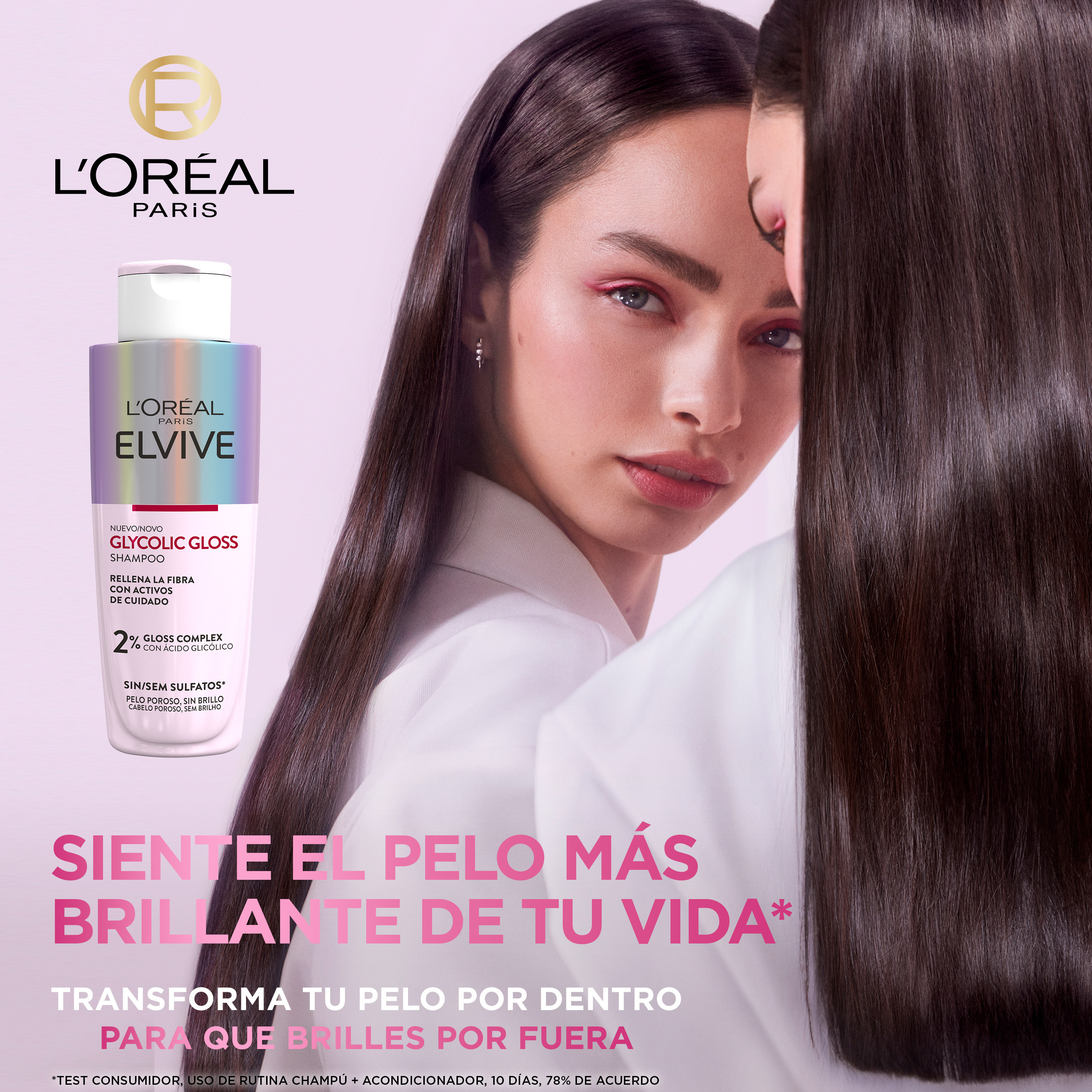 Elvive Champú Glycolic Gloss Sin Sulfatos · detalle 4