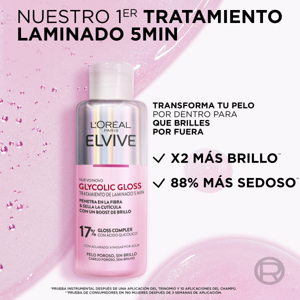 Elvive Tratamiento de Laminado Glycolic Gloss · detalle 2