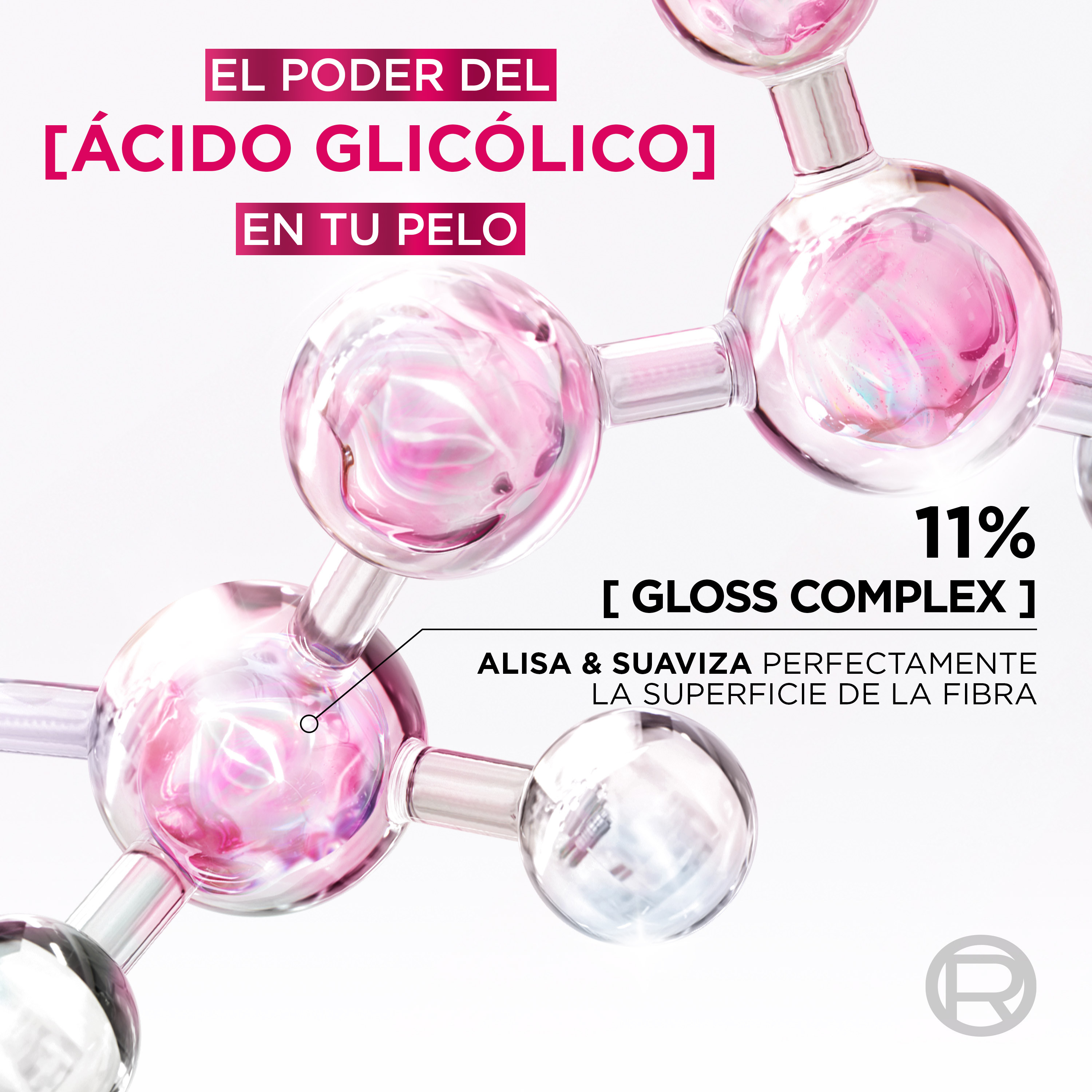 Elvive Acondicionador Glycolic Gloss Con Ácido Glicólico Cabello Suave Y Brillante · detalle 3