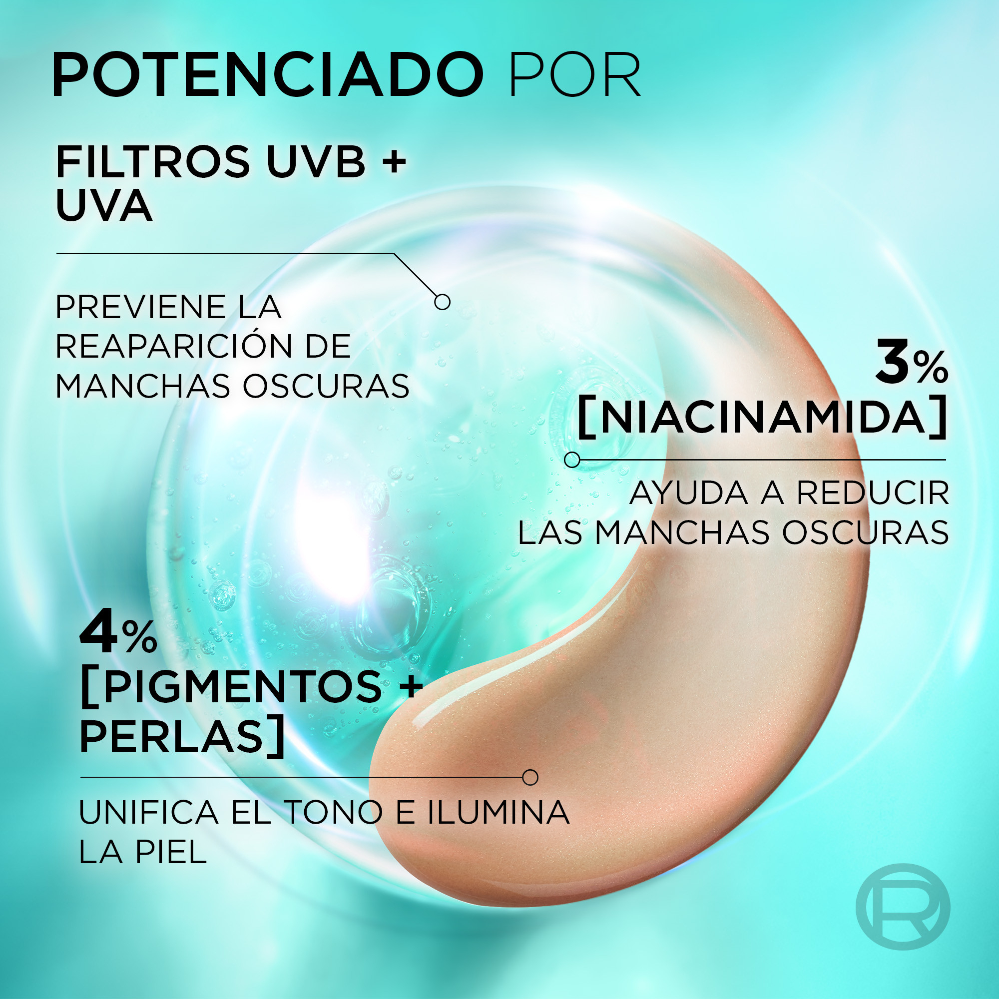 Bright Reveal Fluido Diario con Color y Niacinamida SPF50 · detalle 5
