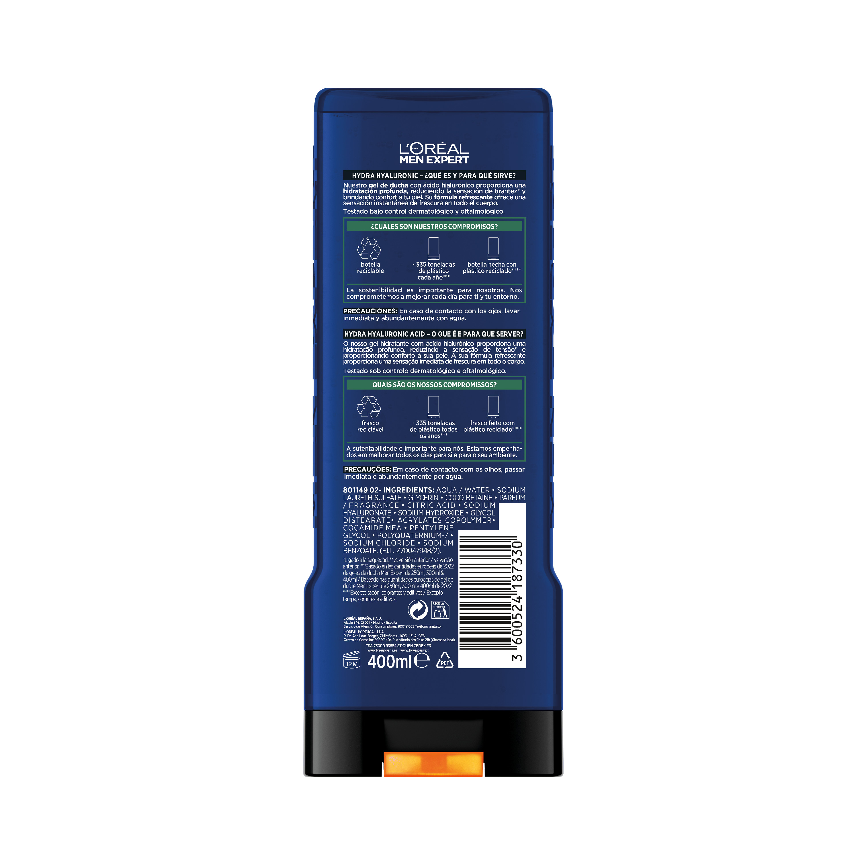 Men Expert Hydra Hyaluronic Gel de Ducha Hidratante · detalle 1