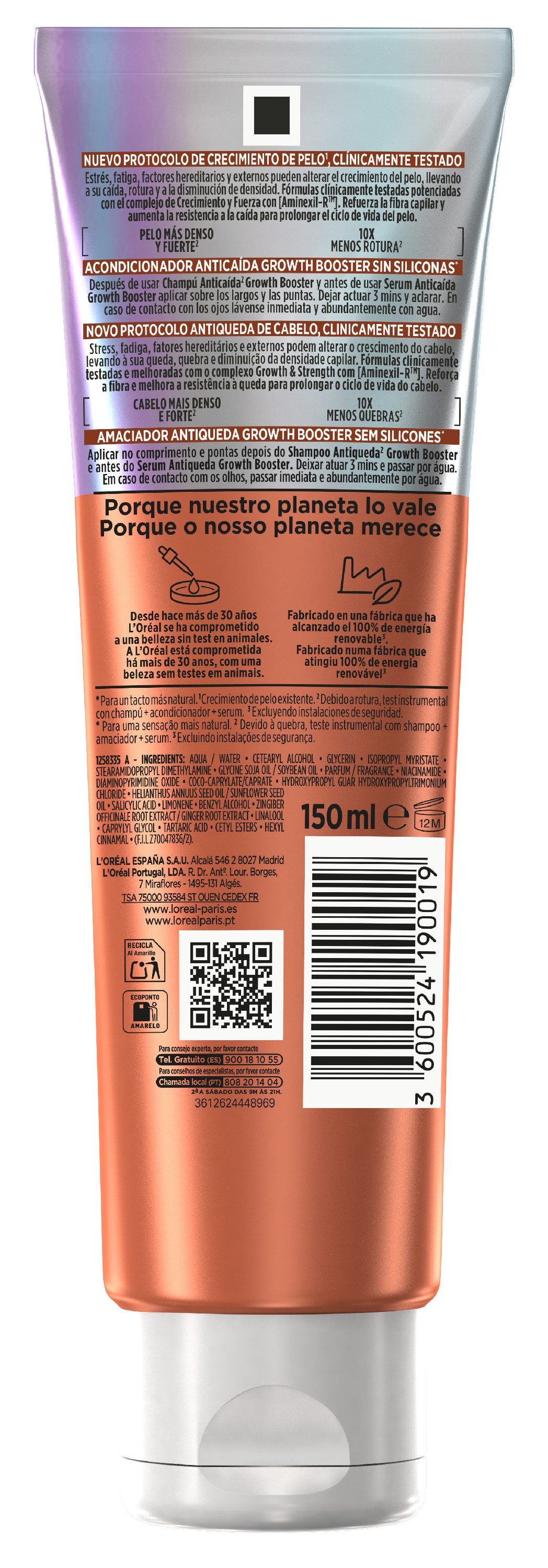 Elvive Growth Booster Acondicionador Anticaída · detalle 1