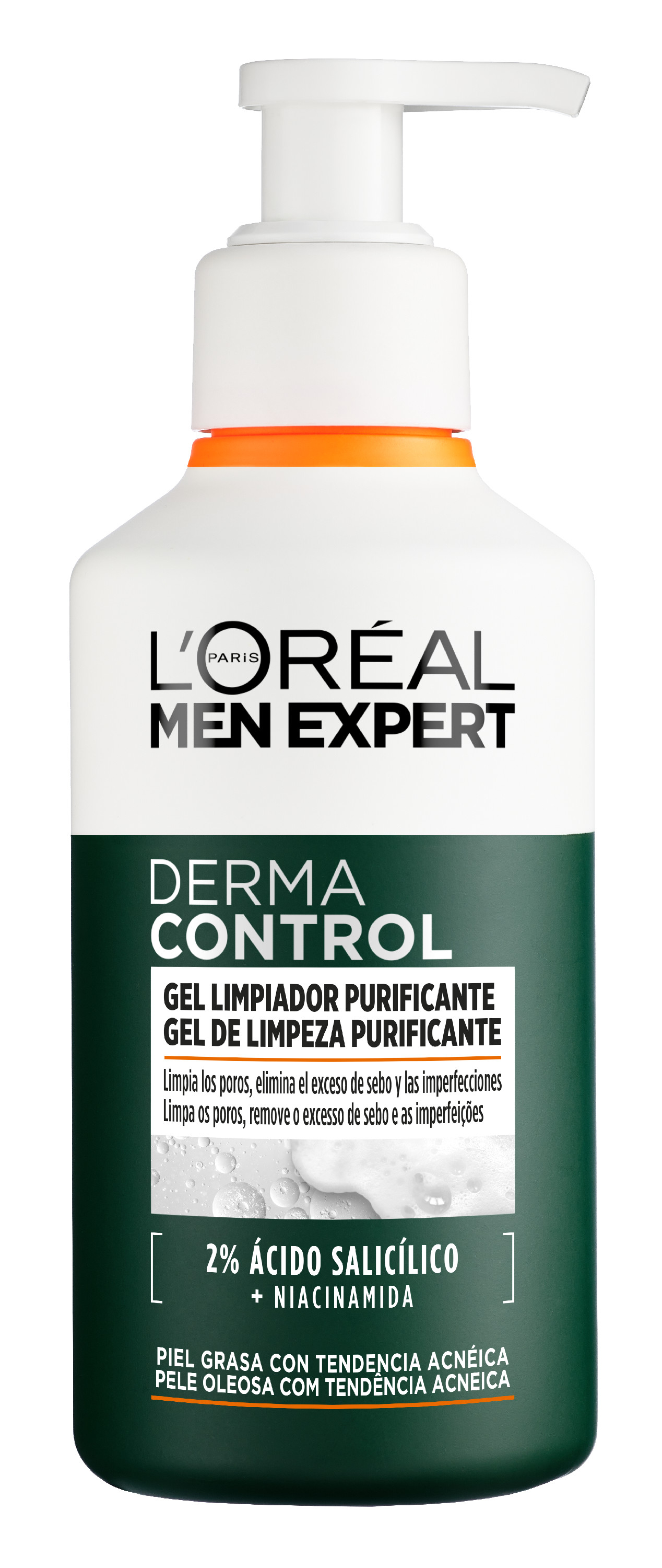L'Oréal París Men Expert Derma Control Gel Limpiador Purificante