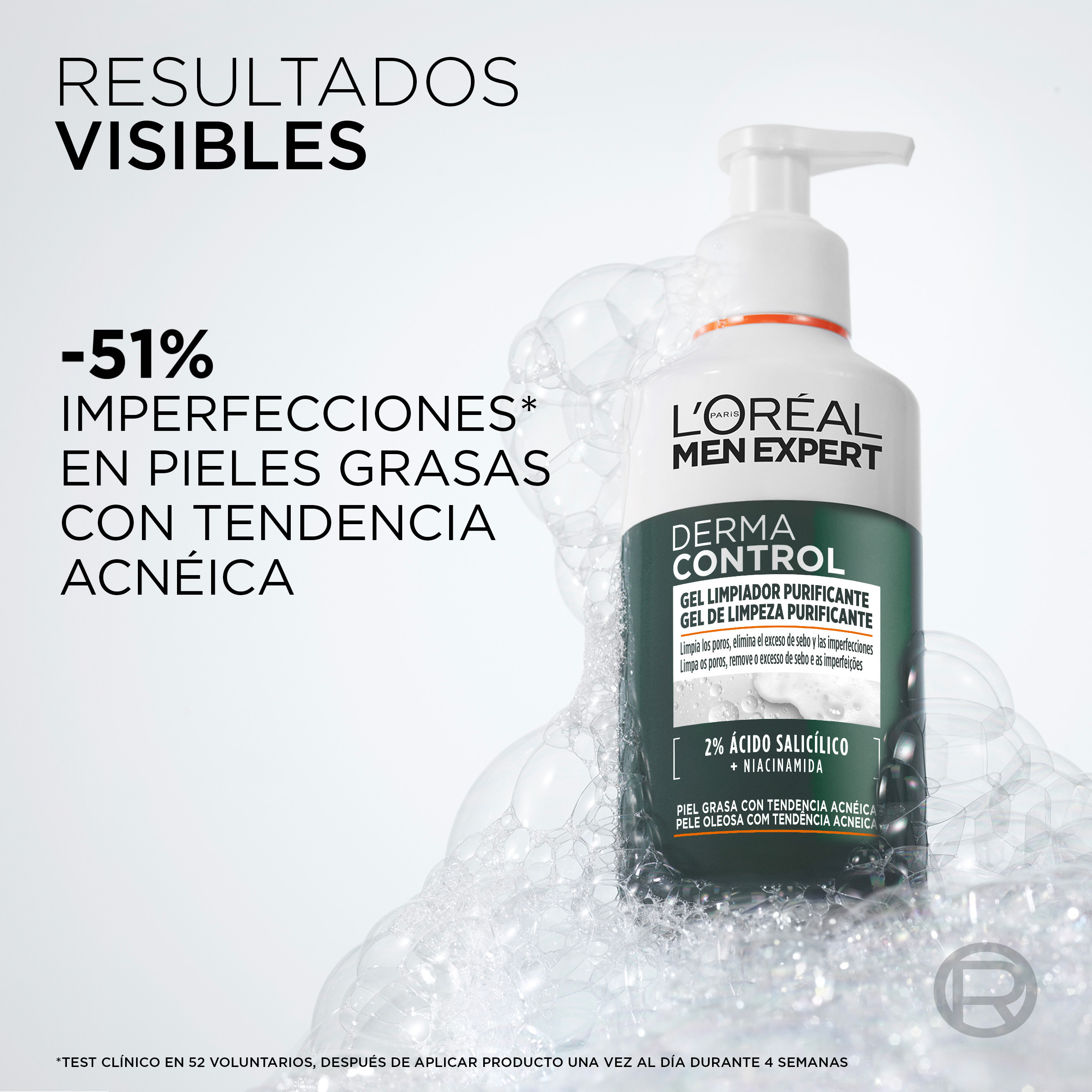 Men Expert Derma Control Gel Limpiador Purificante · detalle 2