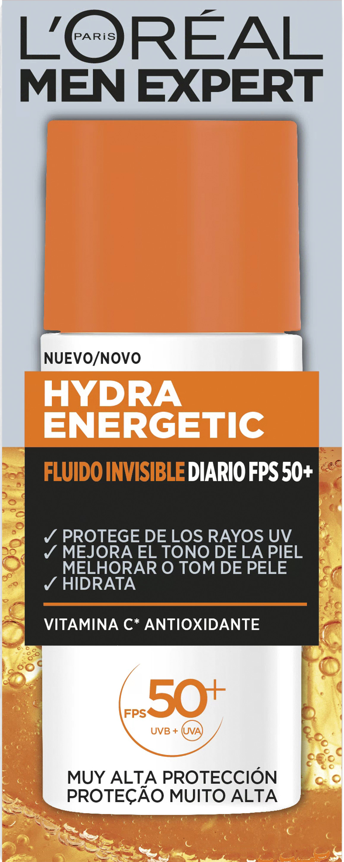 Men Expert Hydra Energetic Fluido Invisible Diario FPS 50+ · detalle 2