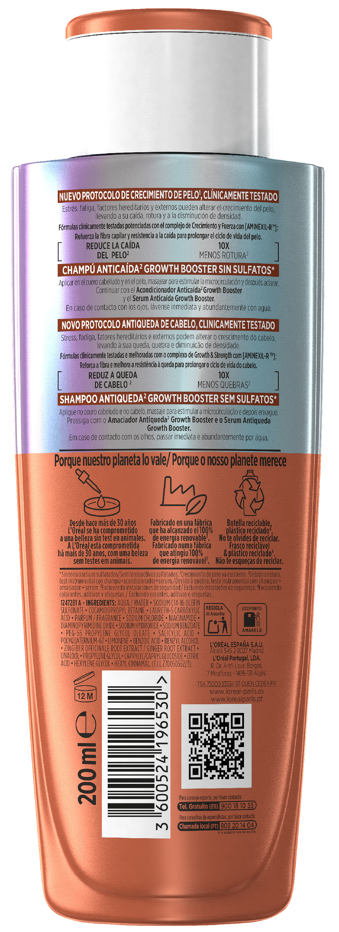Elvive Growth Booster Champú Anticaída · detalle 1