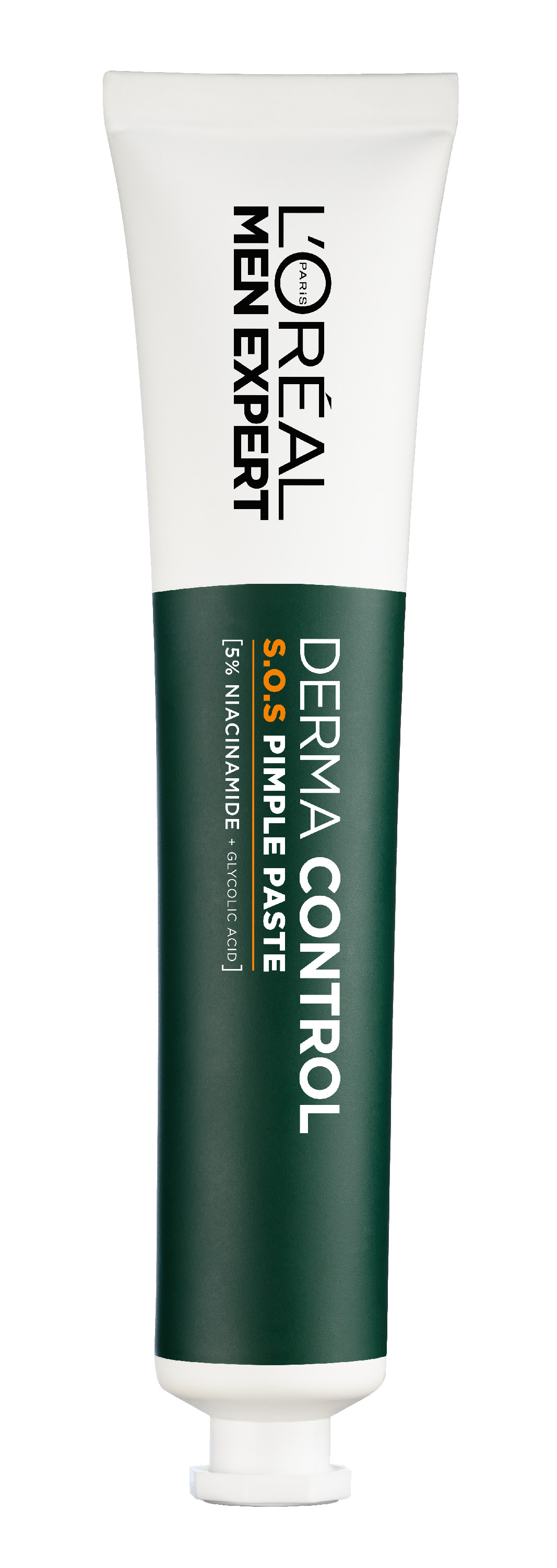 L'Oréal París Men Expert Derma Control S.O.S Pimple Paste Solución Anti-imperfecciones con Niacinamida y Ácido Glicólico