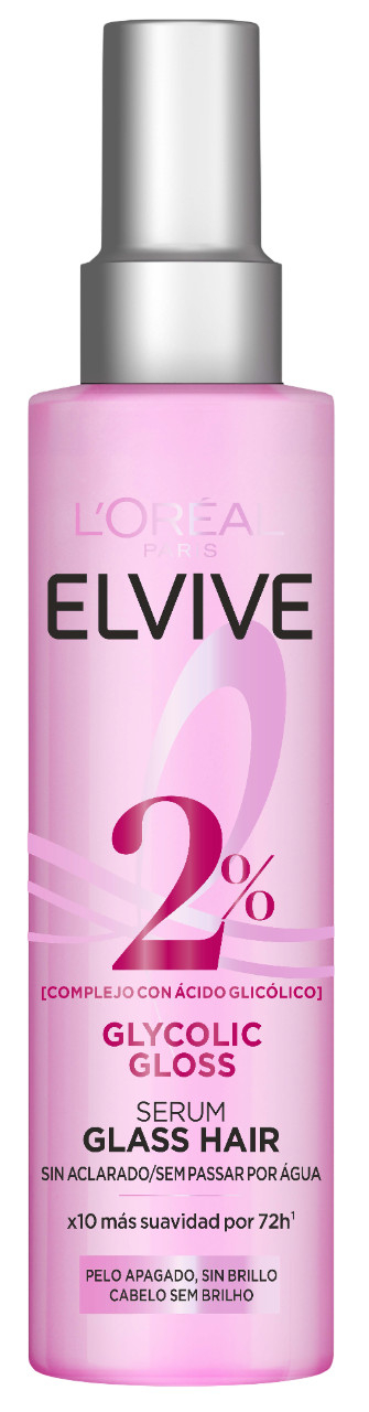 L'Oréal París Elvive Glycolic Gloss Sérum Glass Hair sin Aclarado