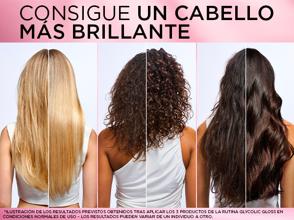 Elvive Glycolic Gloss Sérum Glass Hair sin Aclarado · detalle 5