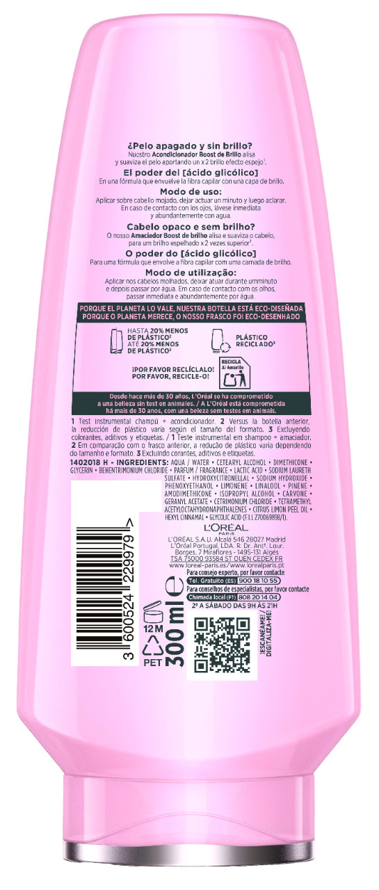 Elvive Glycolic Core Gloss Acondicionador Boost de Brillo · detalle 1