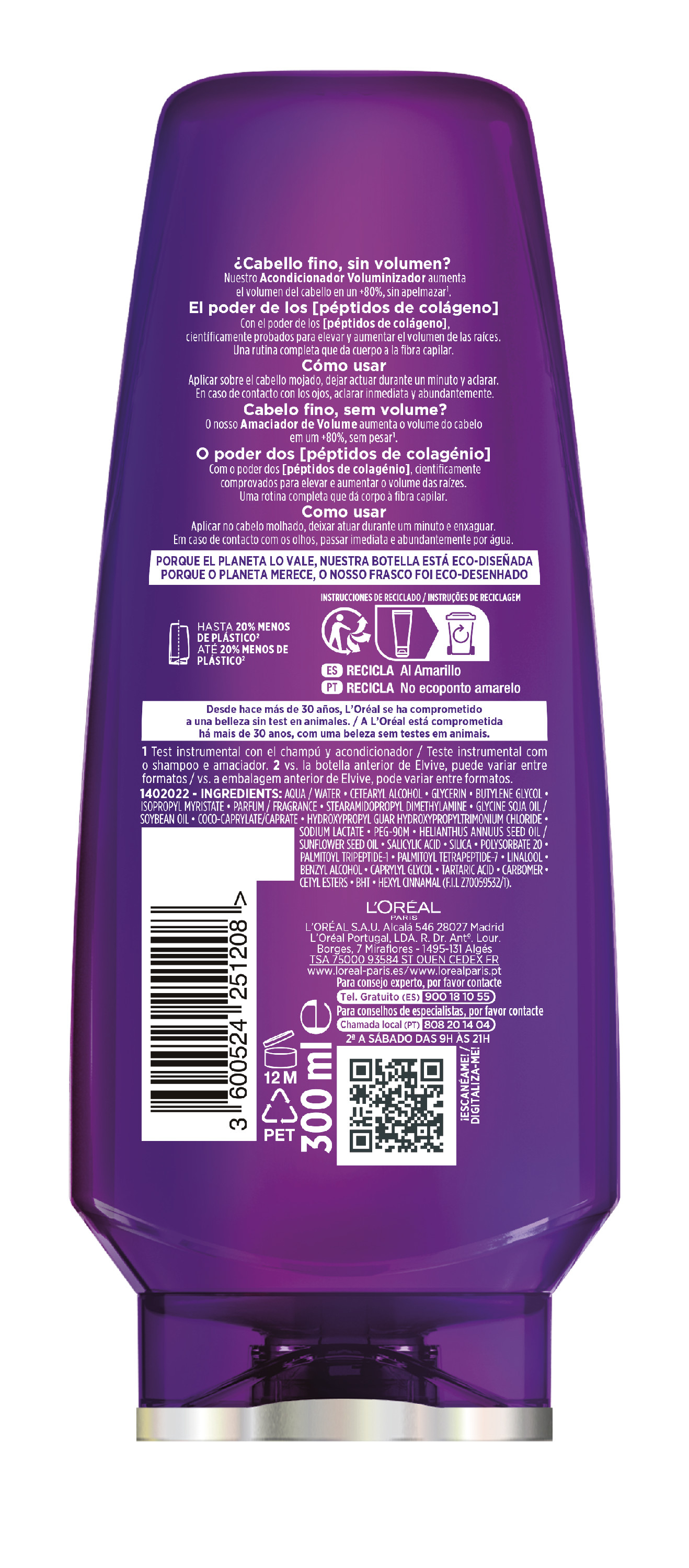 Elvive Collagen Lifter Acondicionador Voluminizador · detalle 1