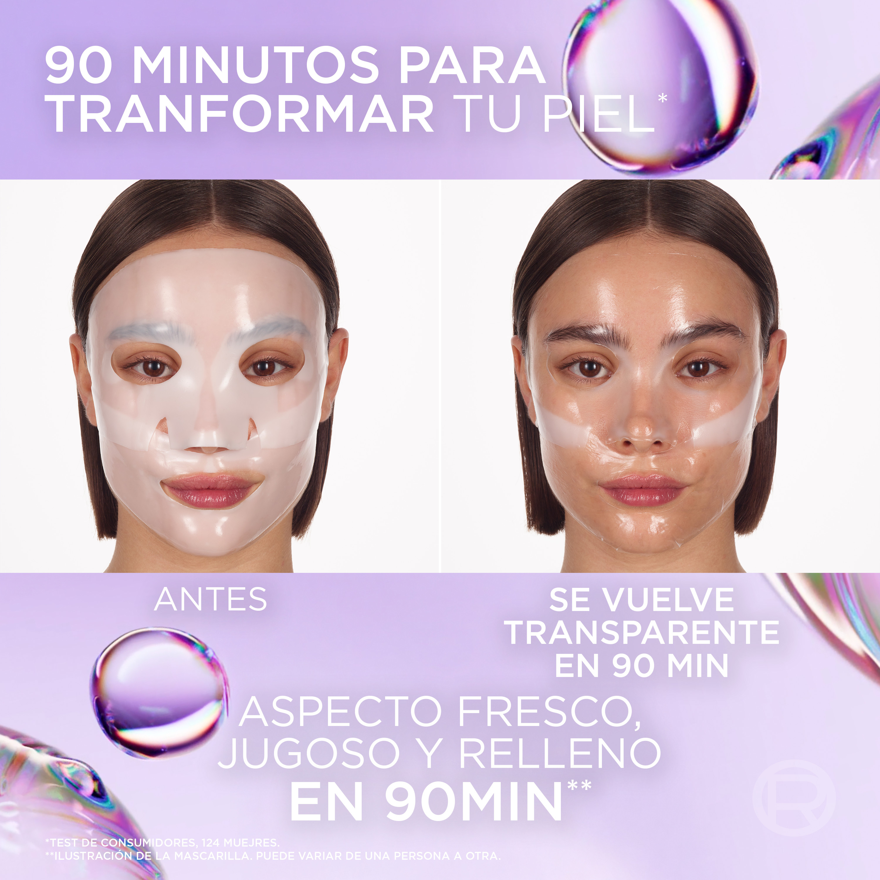 Revitalift Filler Glass Skin Mascarilla Facial de Hidrogel Iluminadora · detalle 5