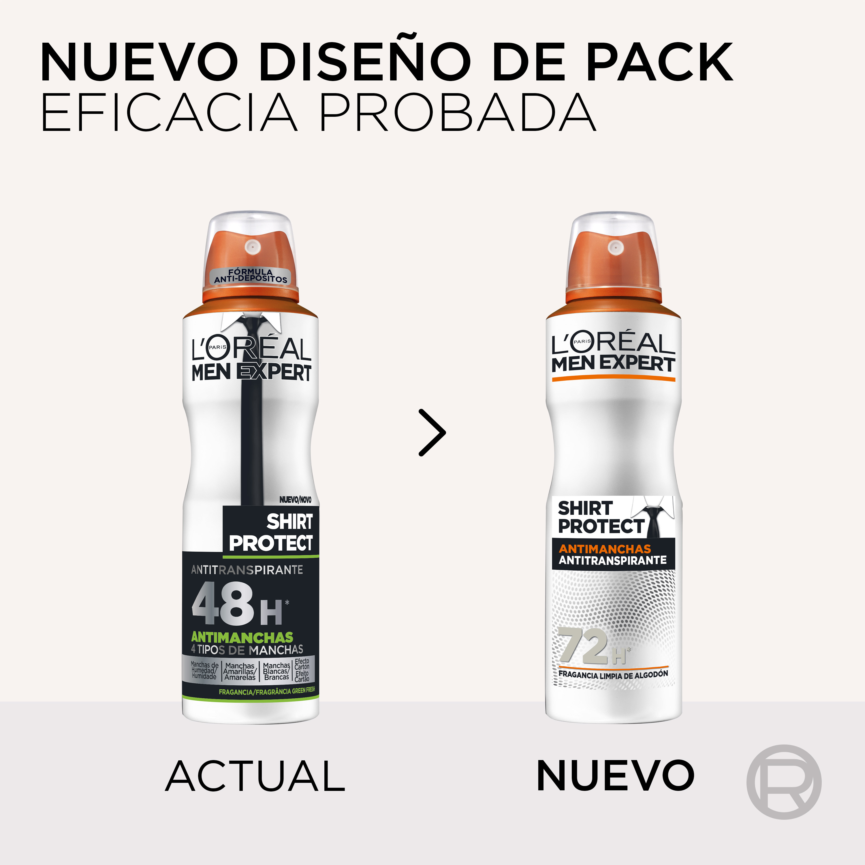 Men Expert Desodorante Spray Shirt Protect Antimanchas · detalle 1