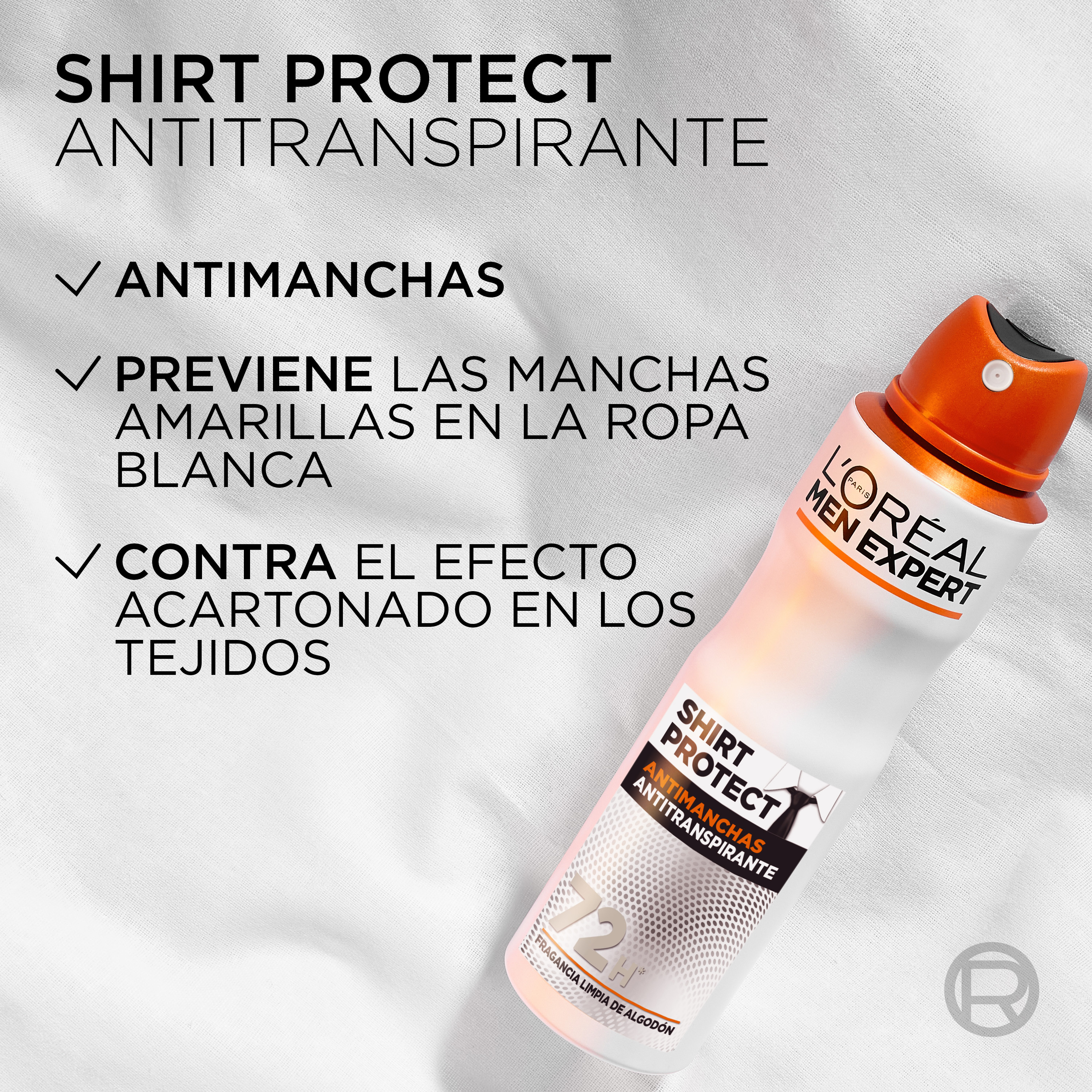Men Expert Desodorante Spray Shirt Protect Antimanchas · detalle 4