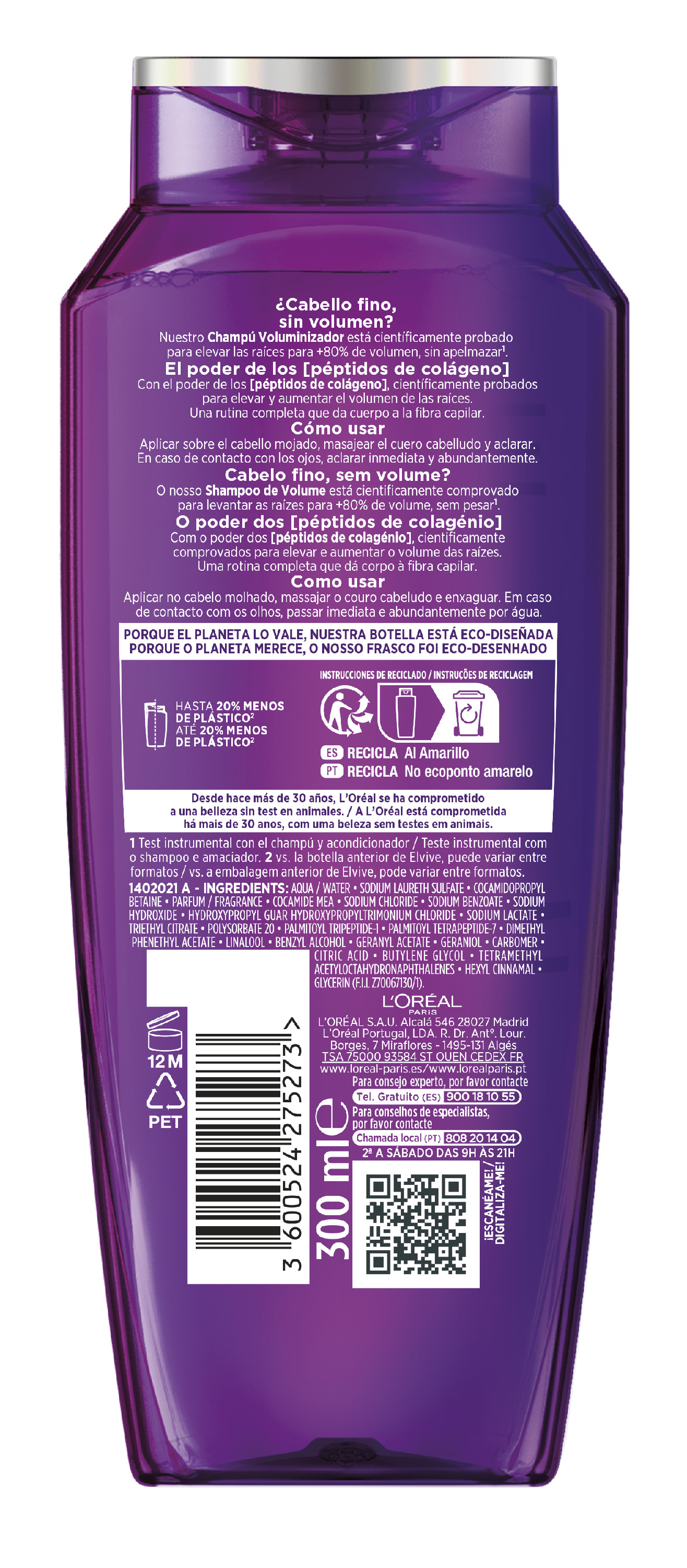 Elvive Collagen Lifter Champú Voluminizador · detalle 1