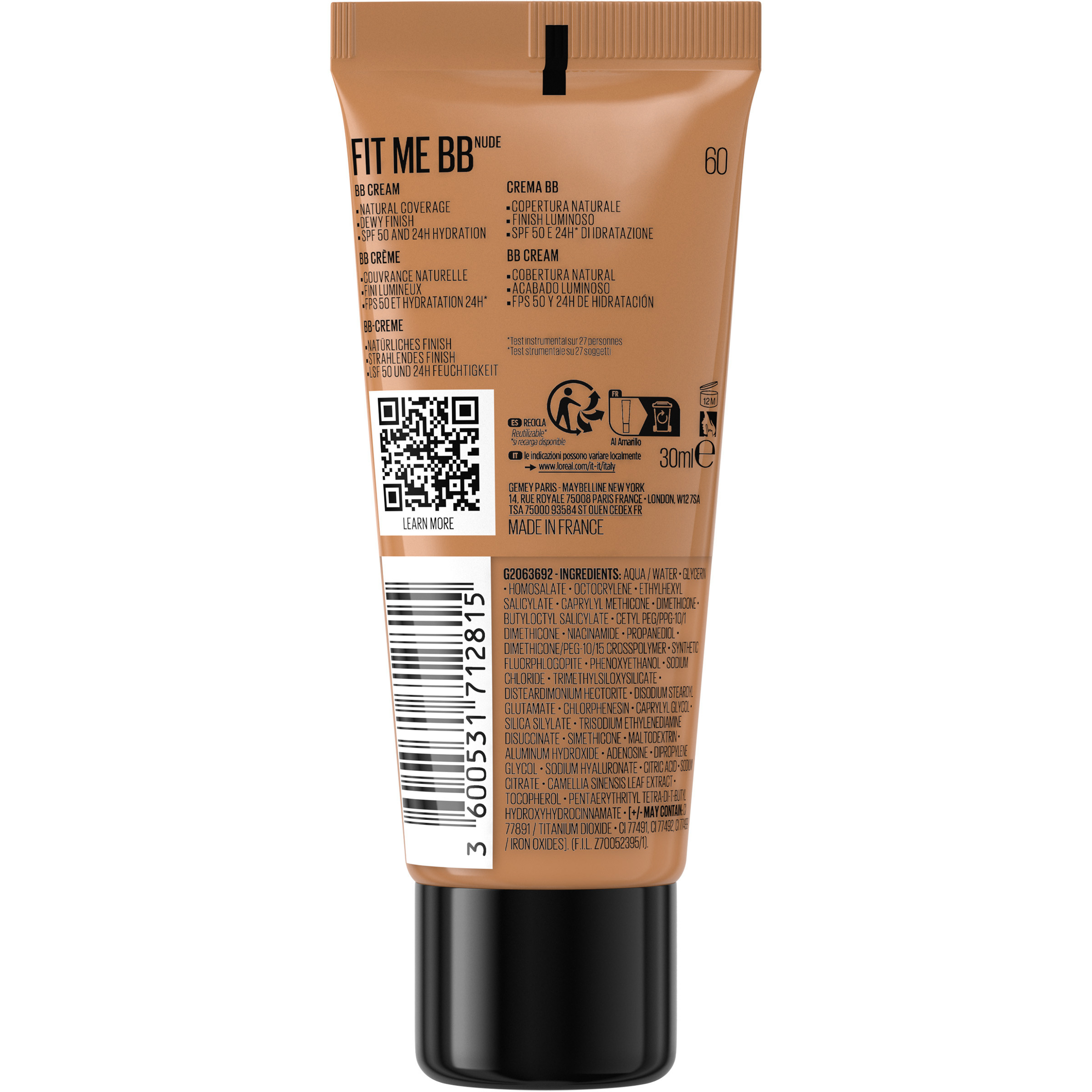 Fit Me Nude BB Cream SPF50 · detalle 1