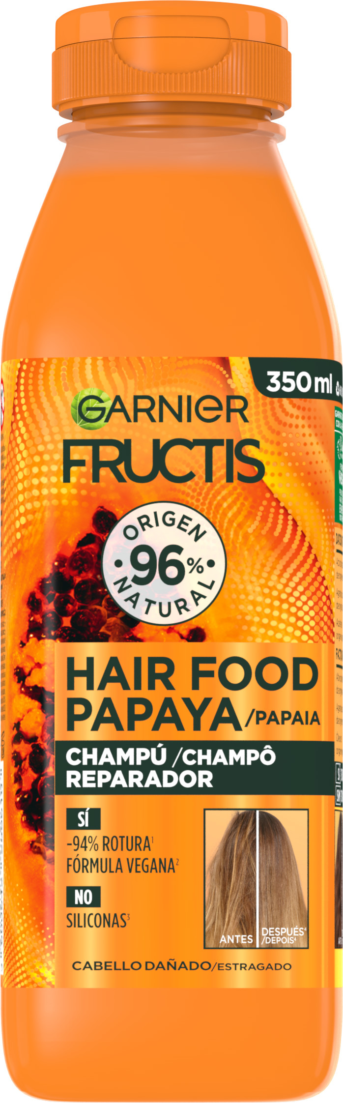 Garnier Fructis Hair Food Champú Papaya Reparadora