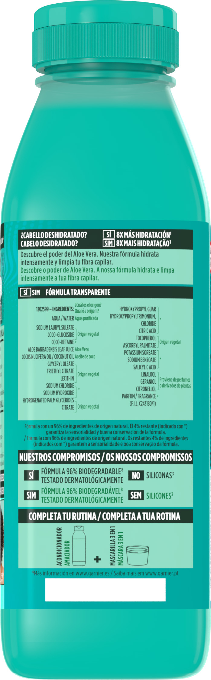 Fructis Hair Food Aloe Vera Champú Hidratante · detalle 1