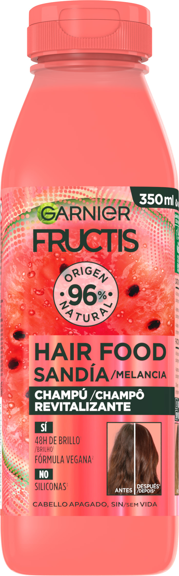 Garnier · Fructis Hair Food Champú Sandía Cabello Apagado