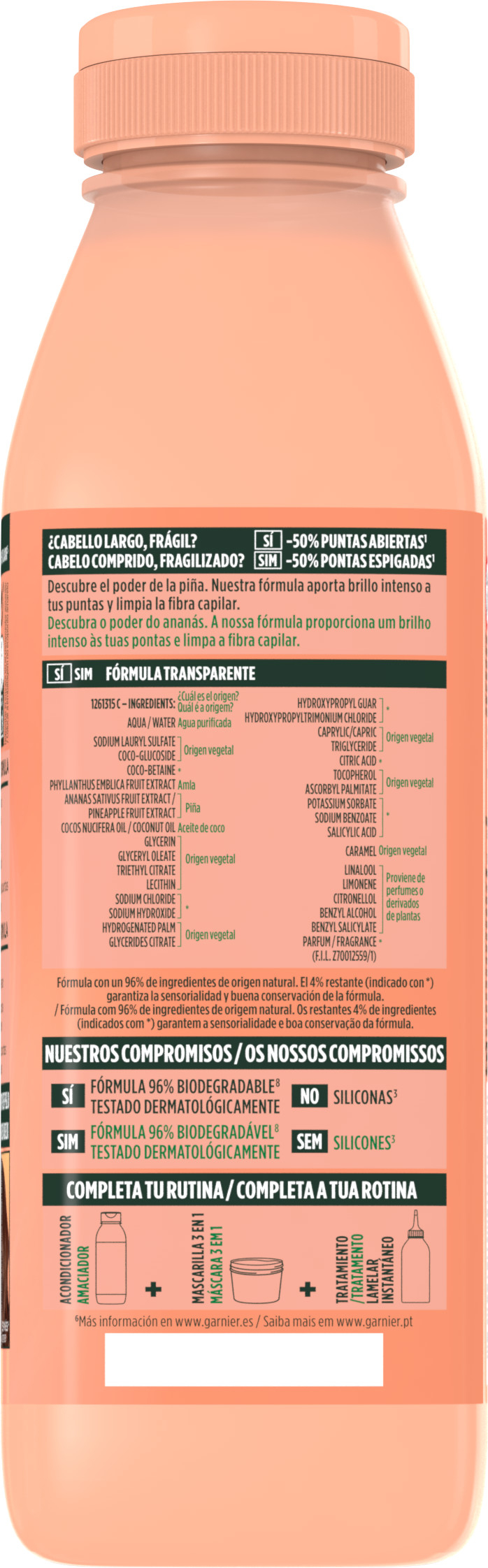 Fructis Hair Food Champú Piña · detalle 1