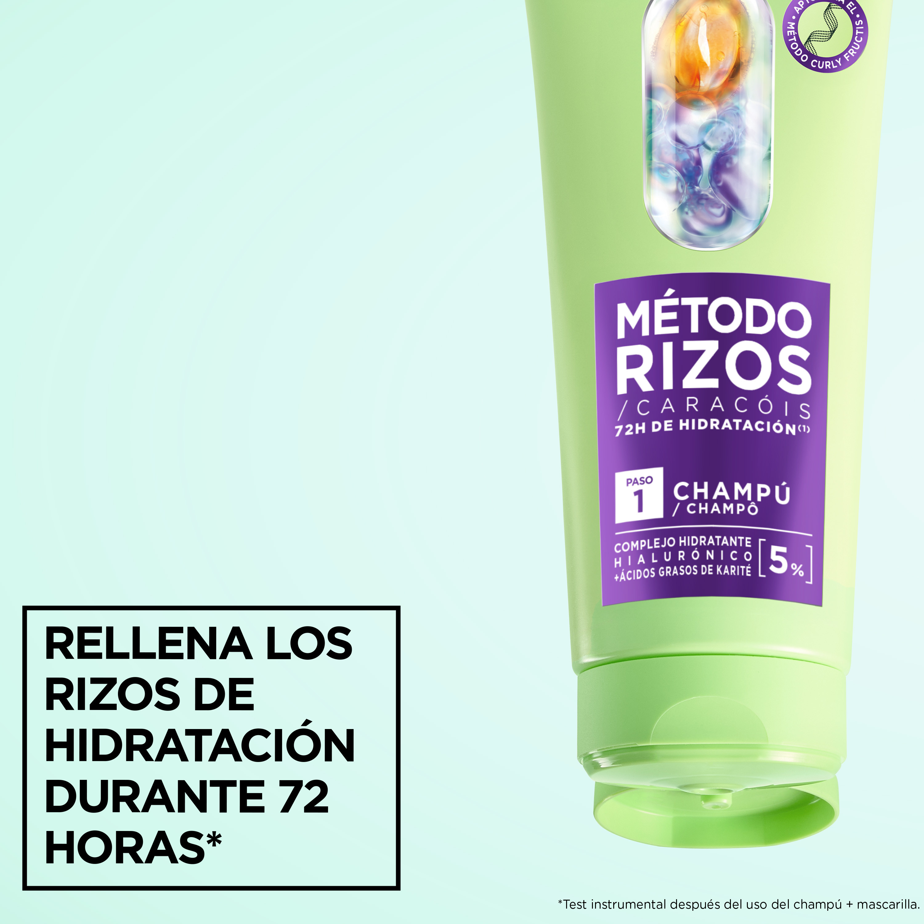 Fructis Método Rizos Champú nº1 para Rizos Hidratados · detalle 1
