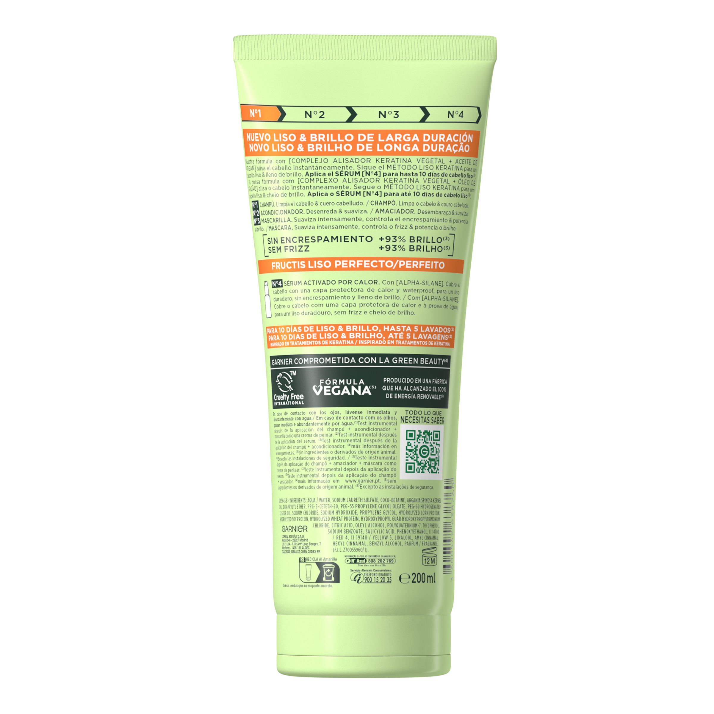 Fructis Nº1 Champú Liso Keratina · detalle 1