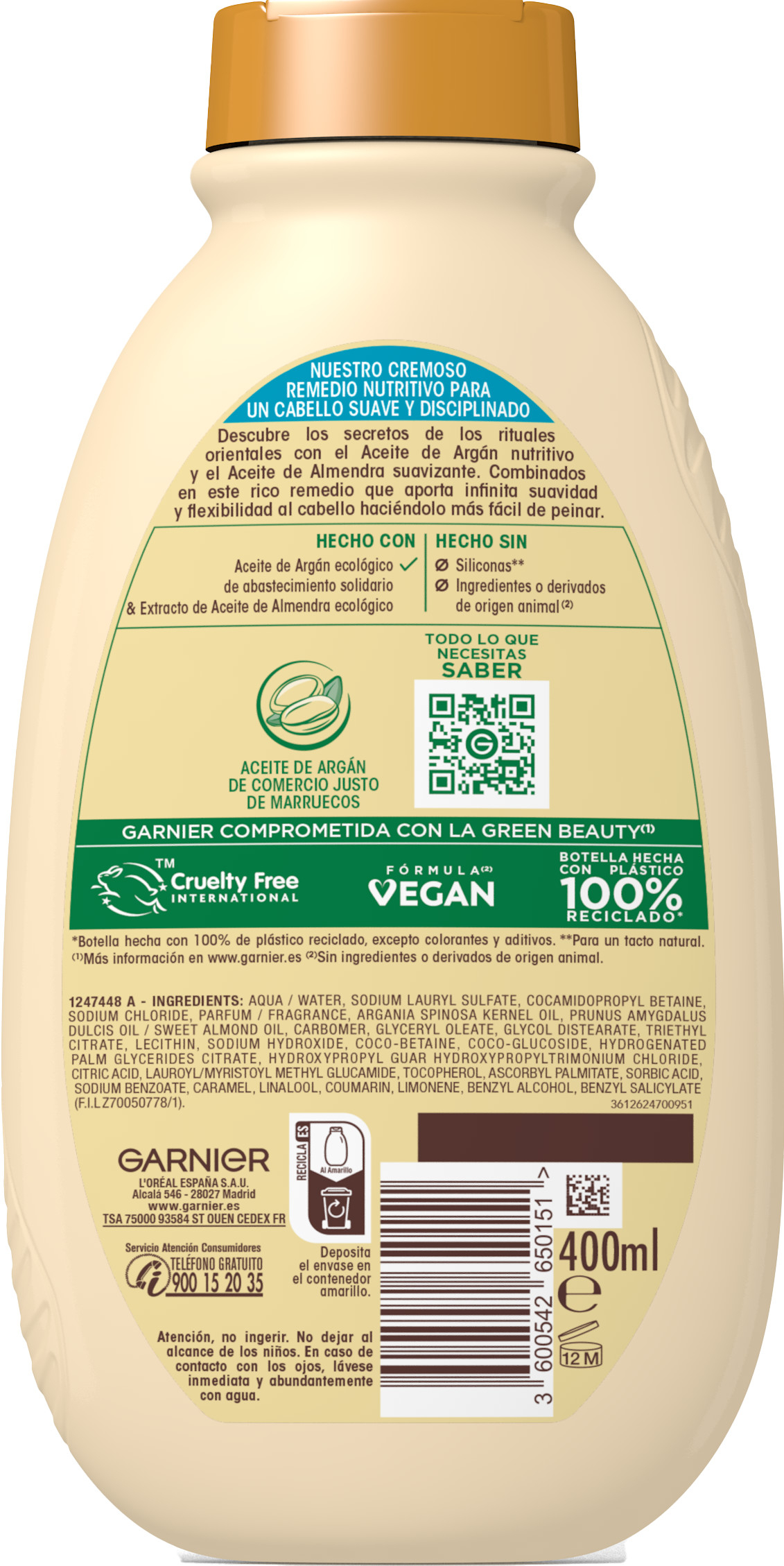 Original Remedies Champú Nutritivo Cremoso Elixir de Argán · detalle 1