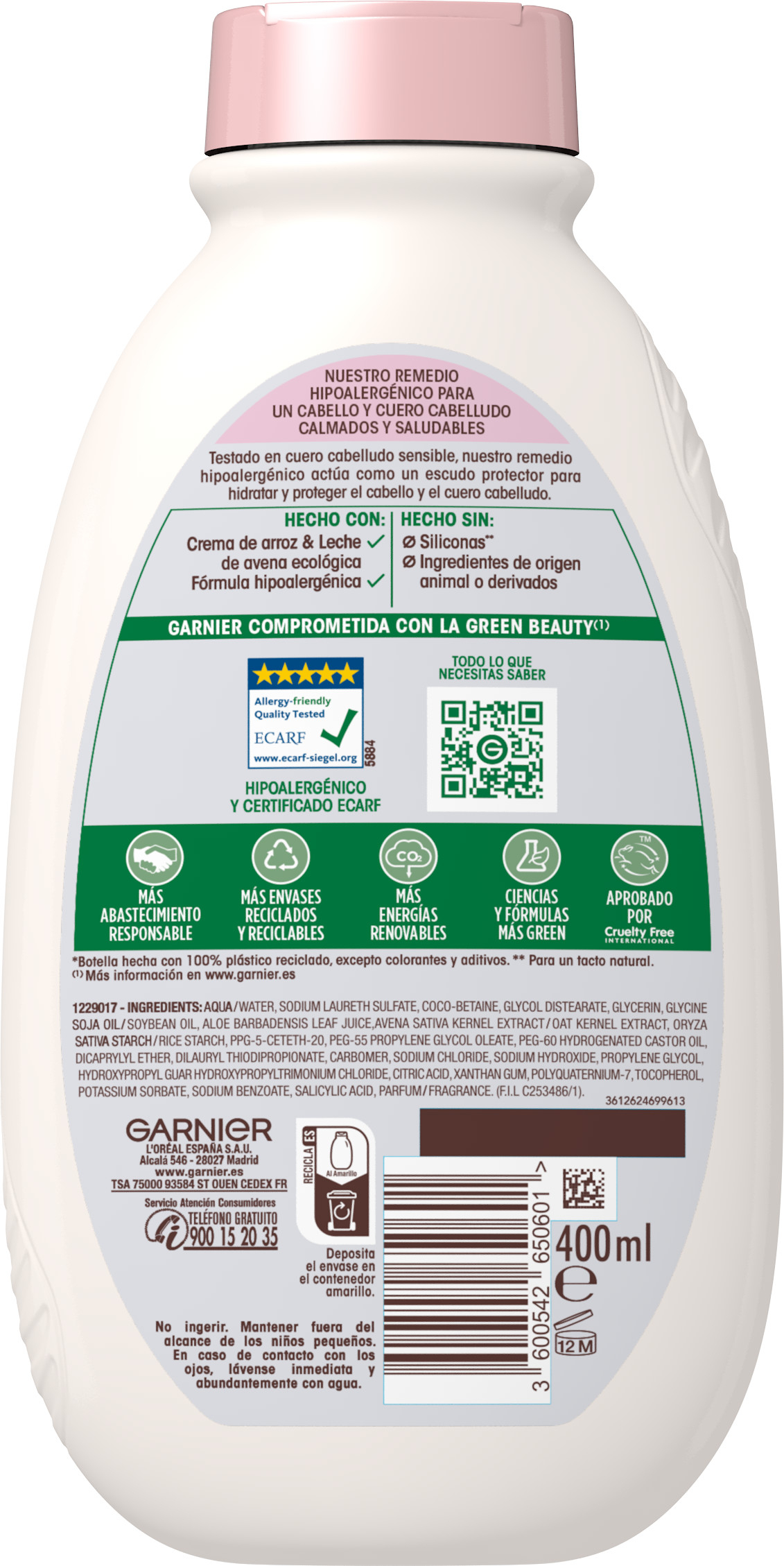 Original Remedies Champú Suave Calmante Délicatesse de Avena · detalle 1