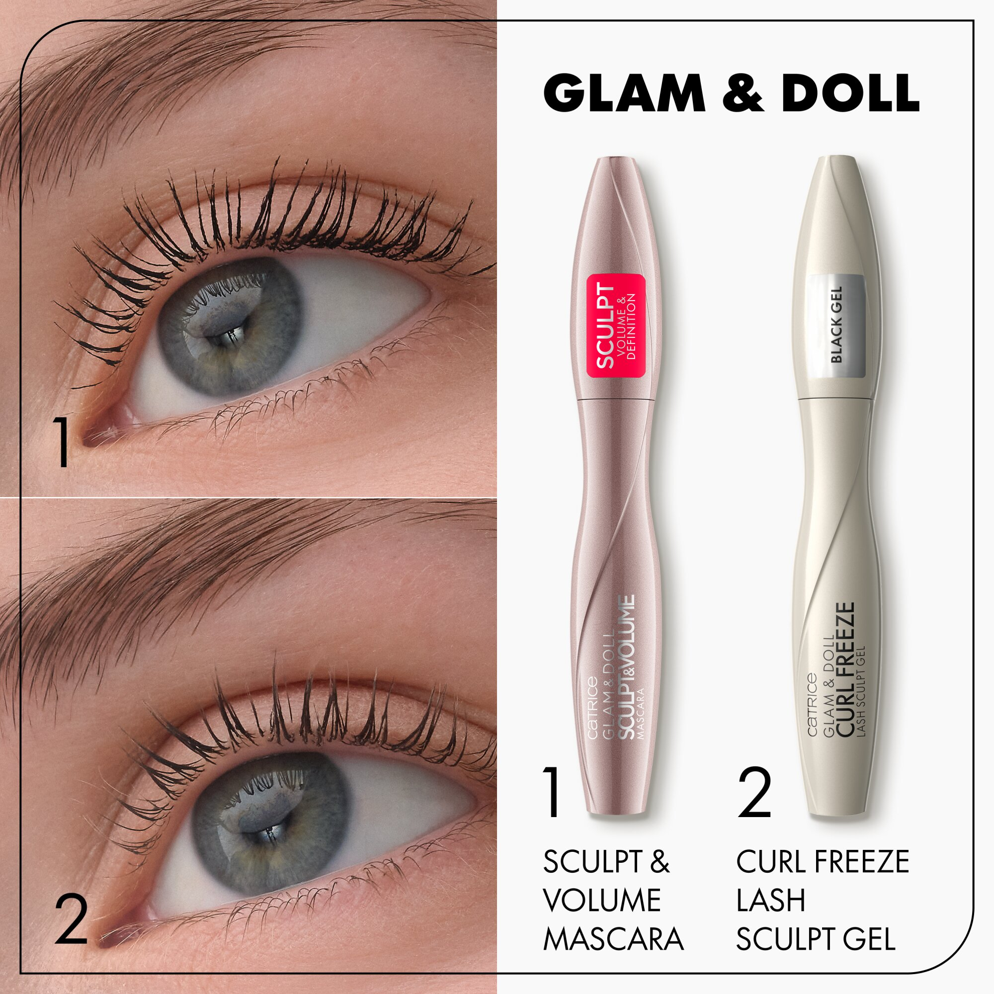 Glam & Doll Curl Freeze Gel Esculpir Pestañas · detalle 2