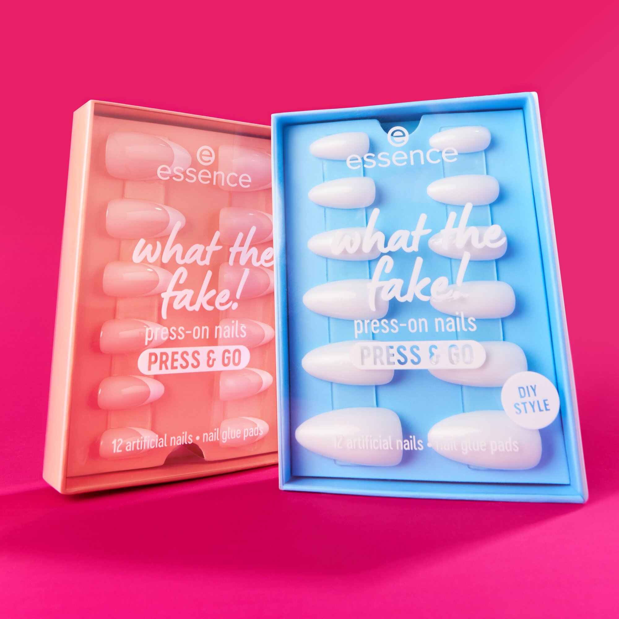 Uñas Postizas What The Fake Press & Go Bare White · detalle 5
