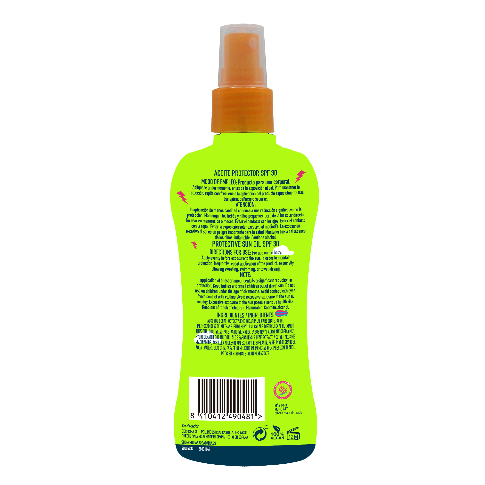 Sunfest Aceite Protector Solar SPF 30 · detalle 1