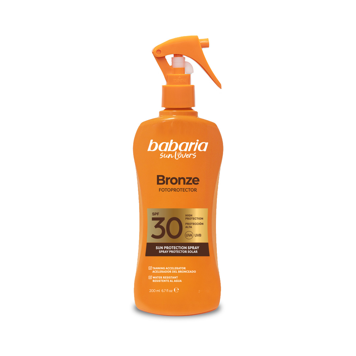 Babaria Spray Protector Solar Bronze SPF30