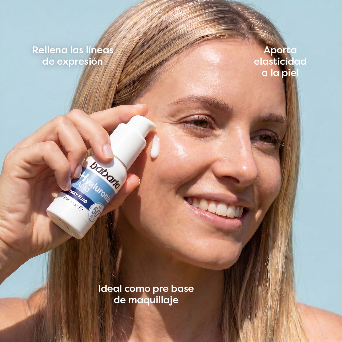 Fluido Facial Ácido Hialurónico SPF​ 50+ · detalle 1