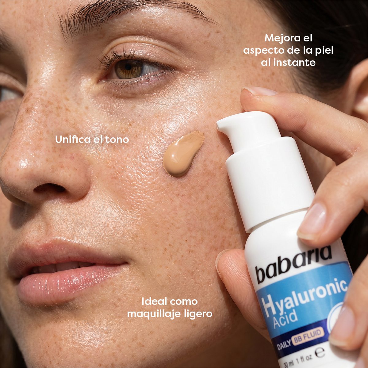 Fluido Facial Ácido Hialurónico SPF 50+ Con Color · detalle 1