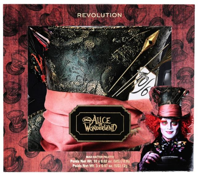 Alice in Wonderland Paleta de rostro Mad Hatter · detalle 1