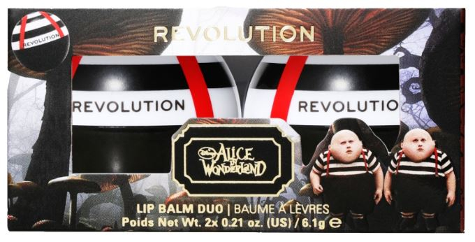 Revolution Alice in Wonderland Duo de bálsamos labiales Fat Boys