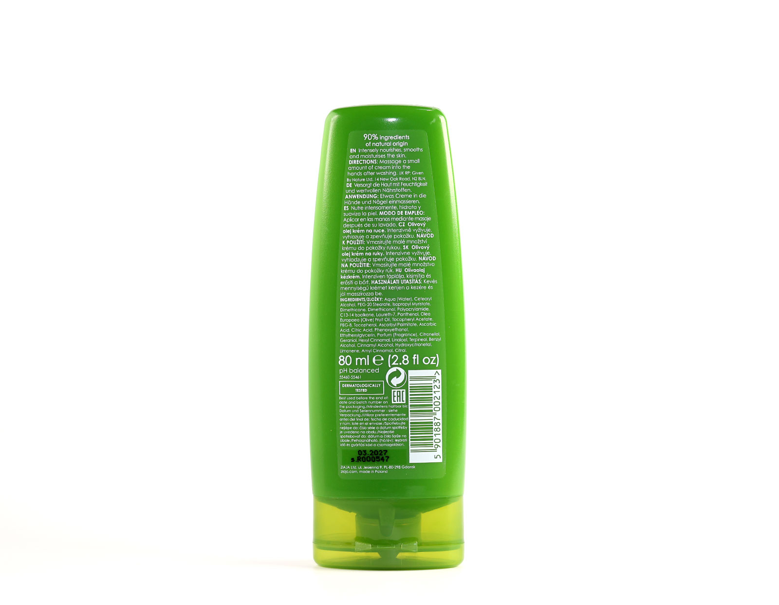 Natural Olive Crema Manos Y Uñas · detalle 2