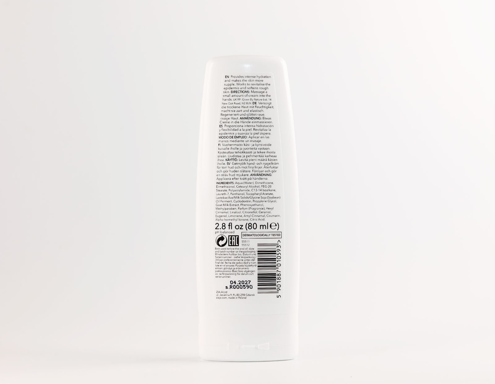 Leche de Cabra Crema Manos Y Uñas · detalle 2