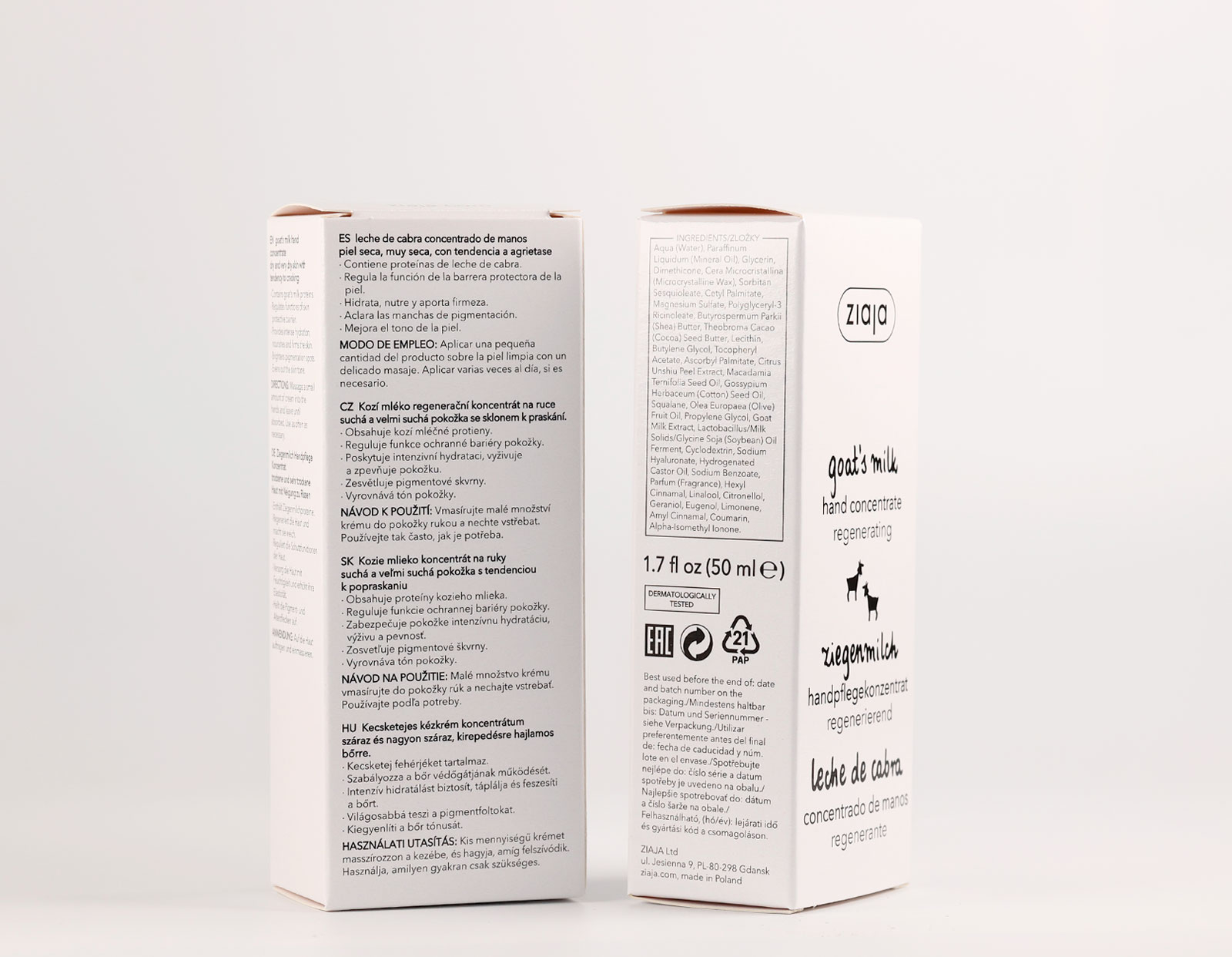 Crema de manos concentrada con leche de cabra · detalle 2
