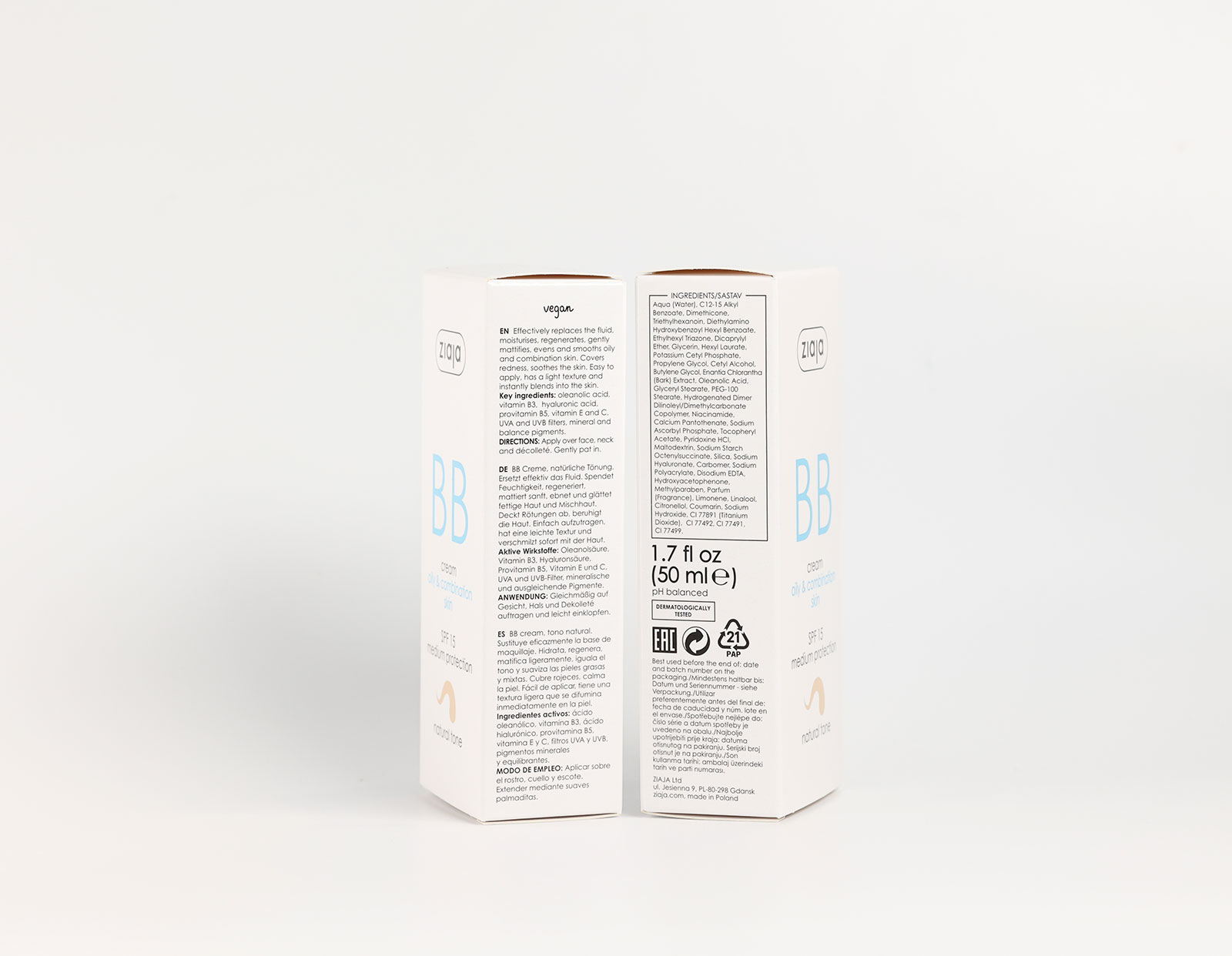 BB cream pieles mixtas y grasas · detalle 2