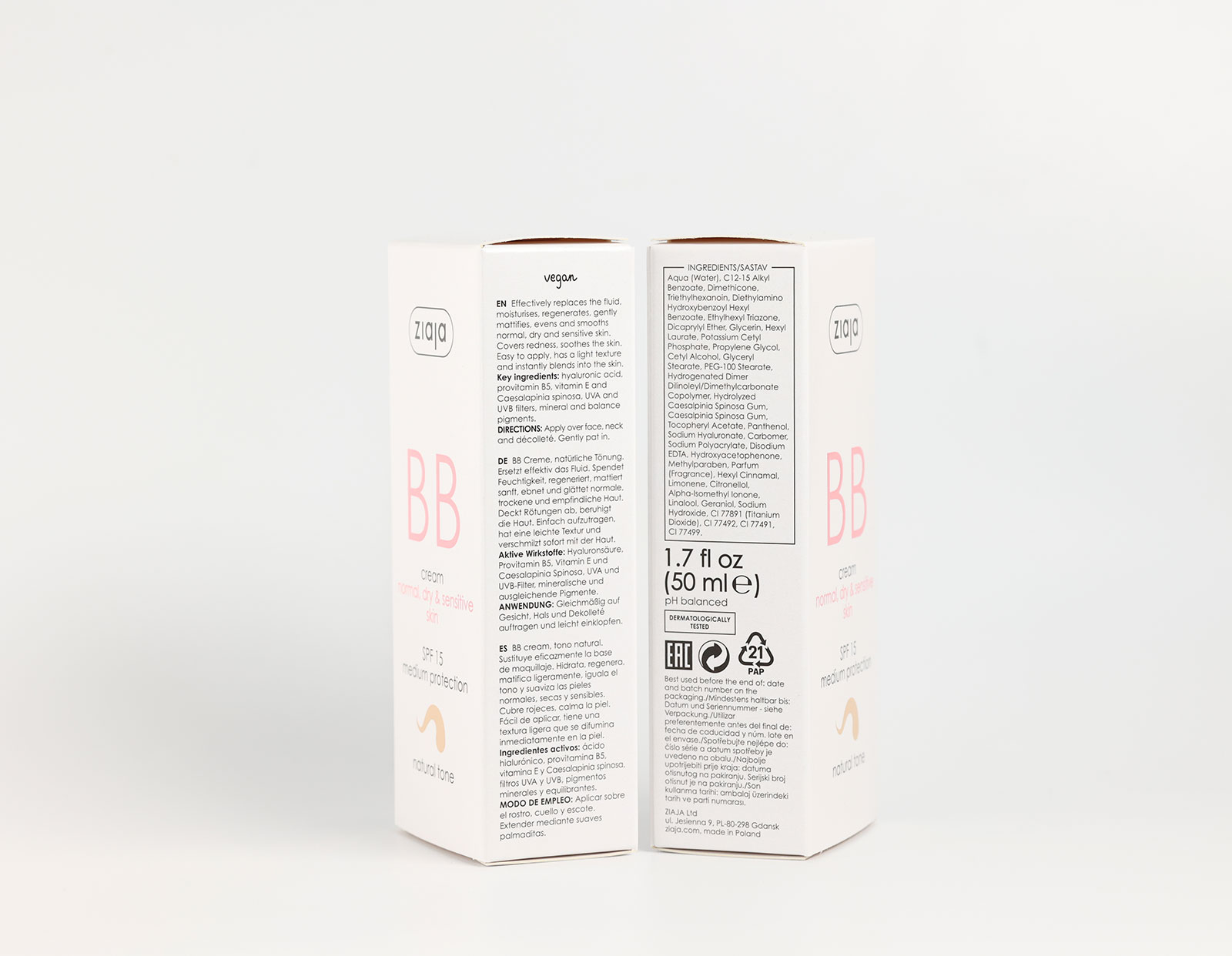 BB Cream piel normal, seca y sensible · detalle 1