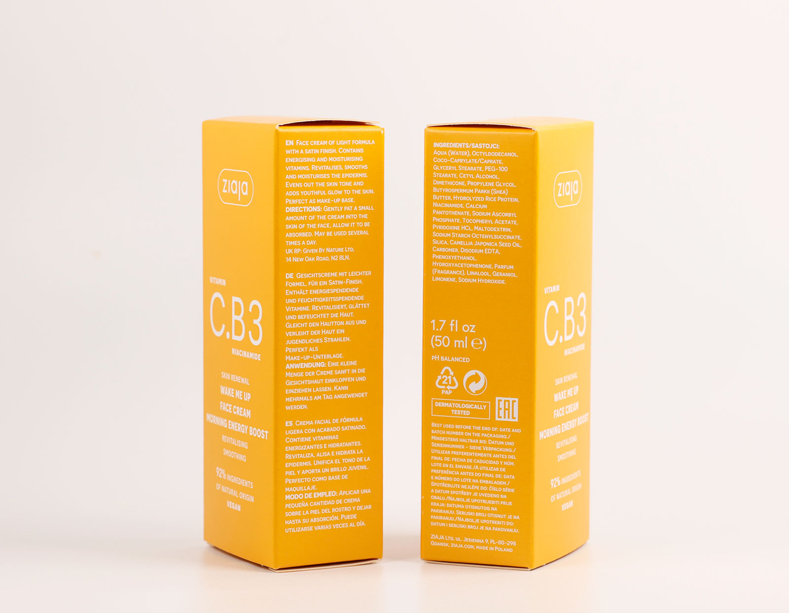Vitamina C.B3 Niacinamida Crema Facial Dia · detalle 1