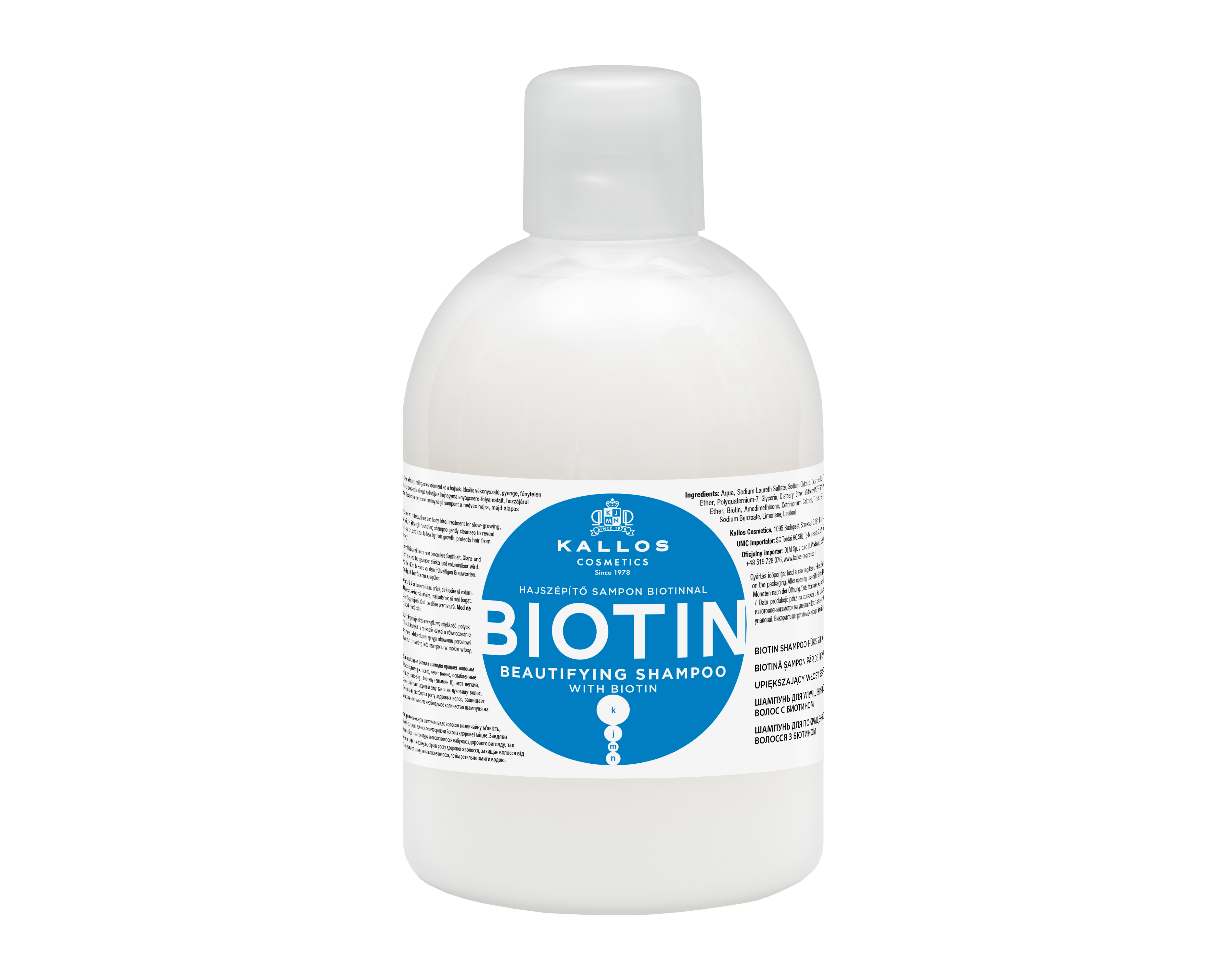 Kallos Cosmetics Champú Biotina Embellecedor