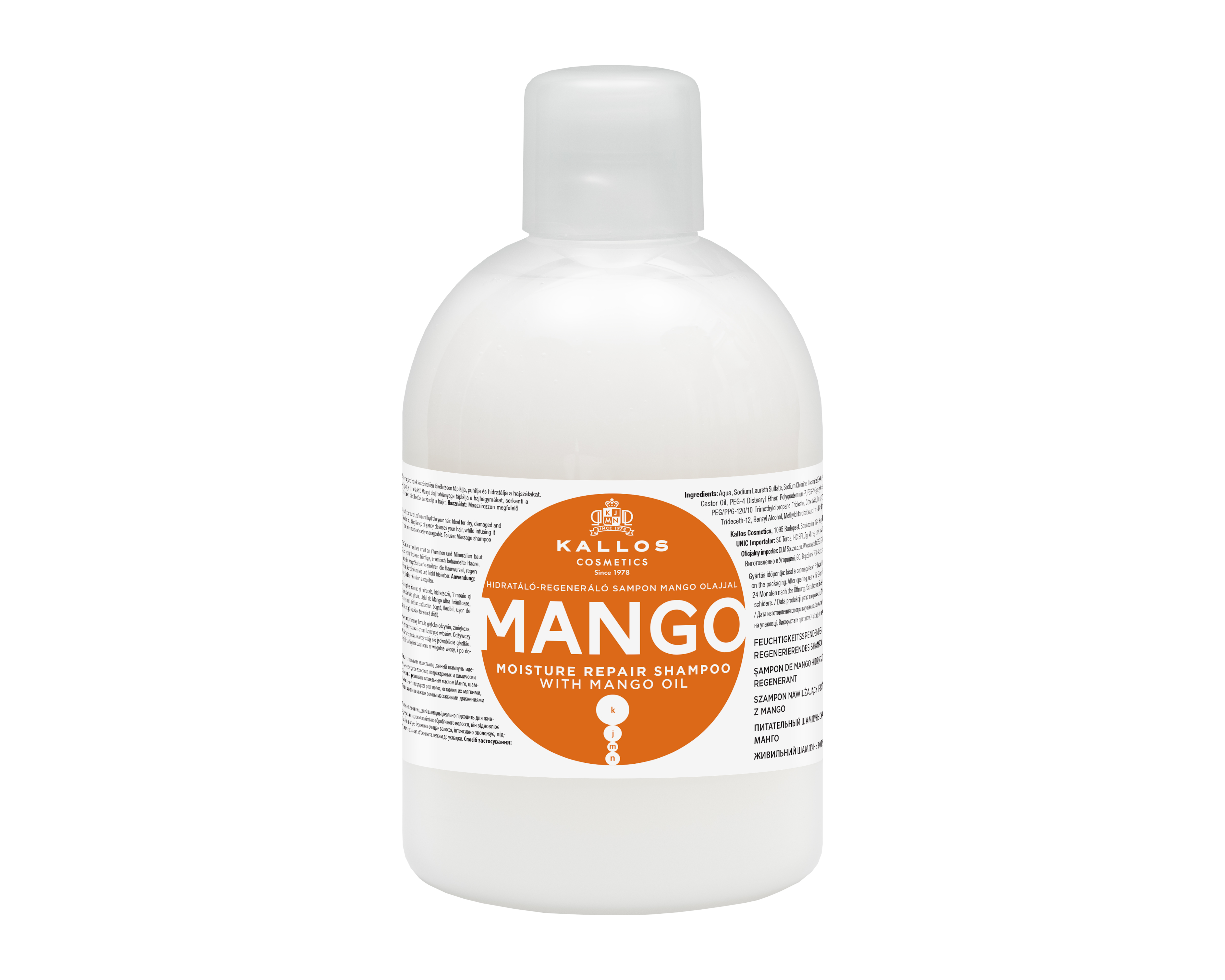 Kallos Cosmetics KJMN Champú hidratante de Mango