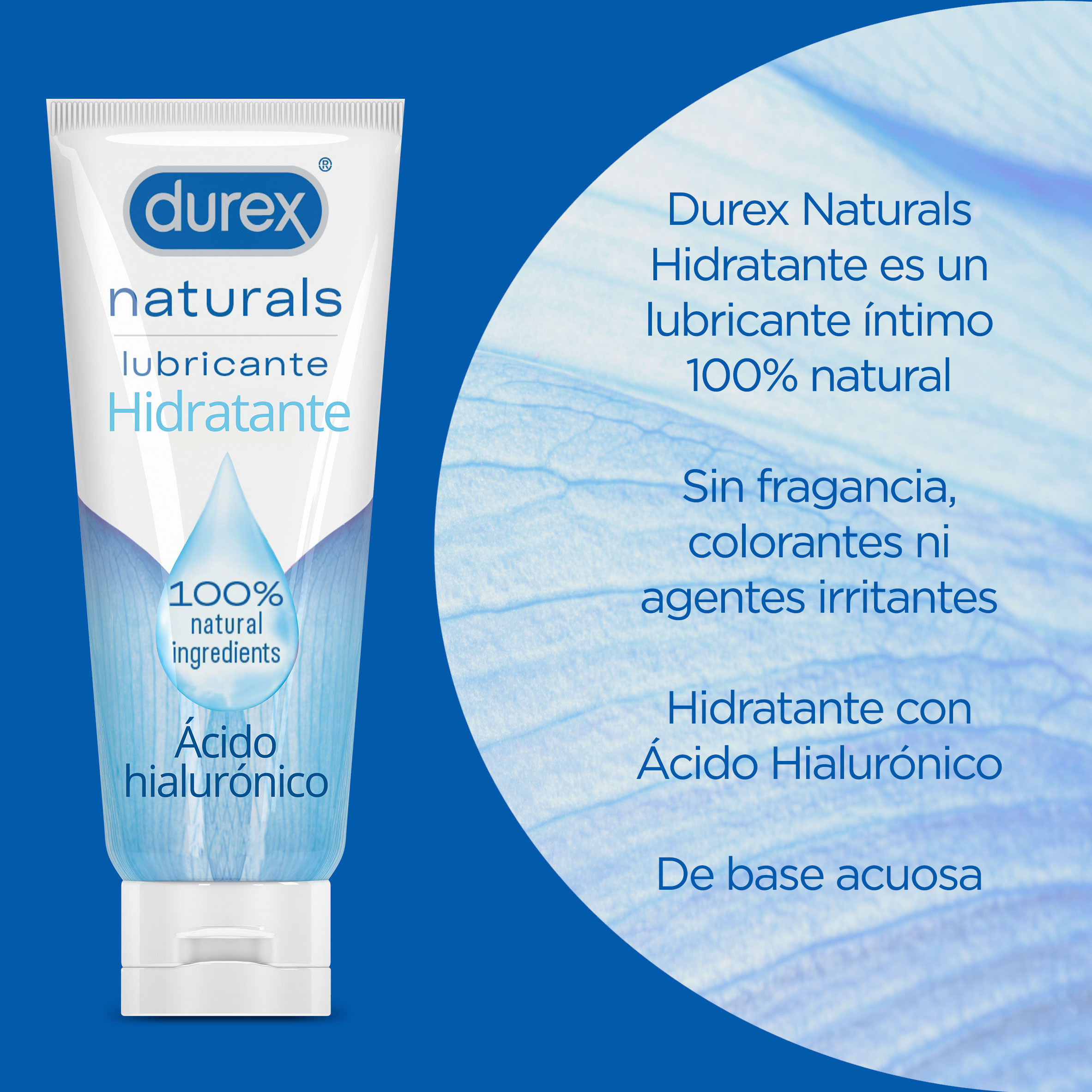 durex naturals lubricante hidratante Durex Naturals Lubricante Hidratante Ácido Hialurónico
