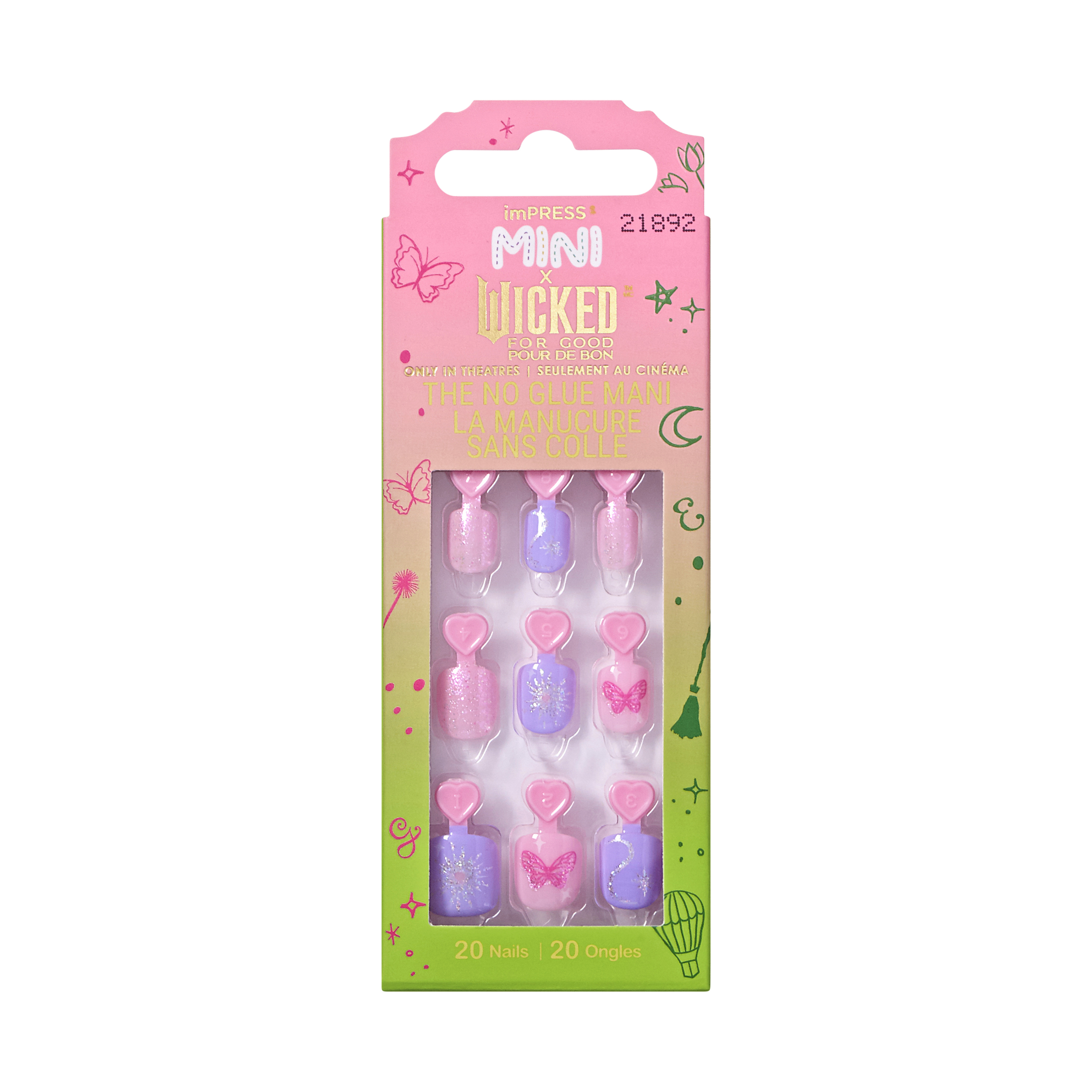 Kiss imPRESS Mini x Wicked For Good Good News! Set Manicura
