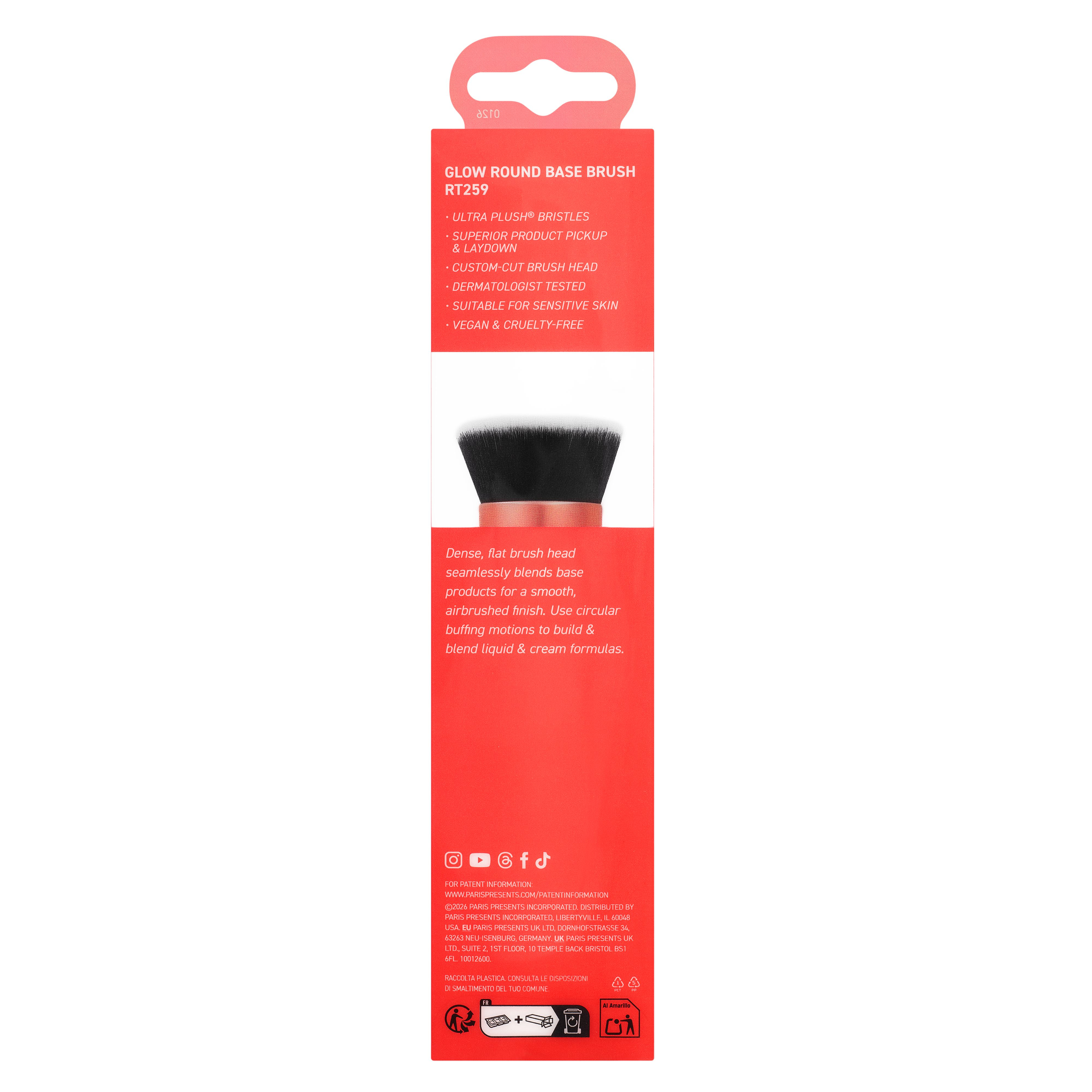 Glow Brocha de Maquillaje Base Redonda · detalle 1