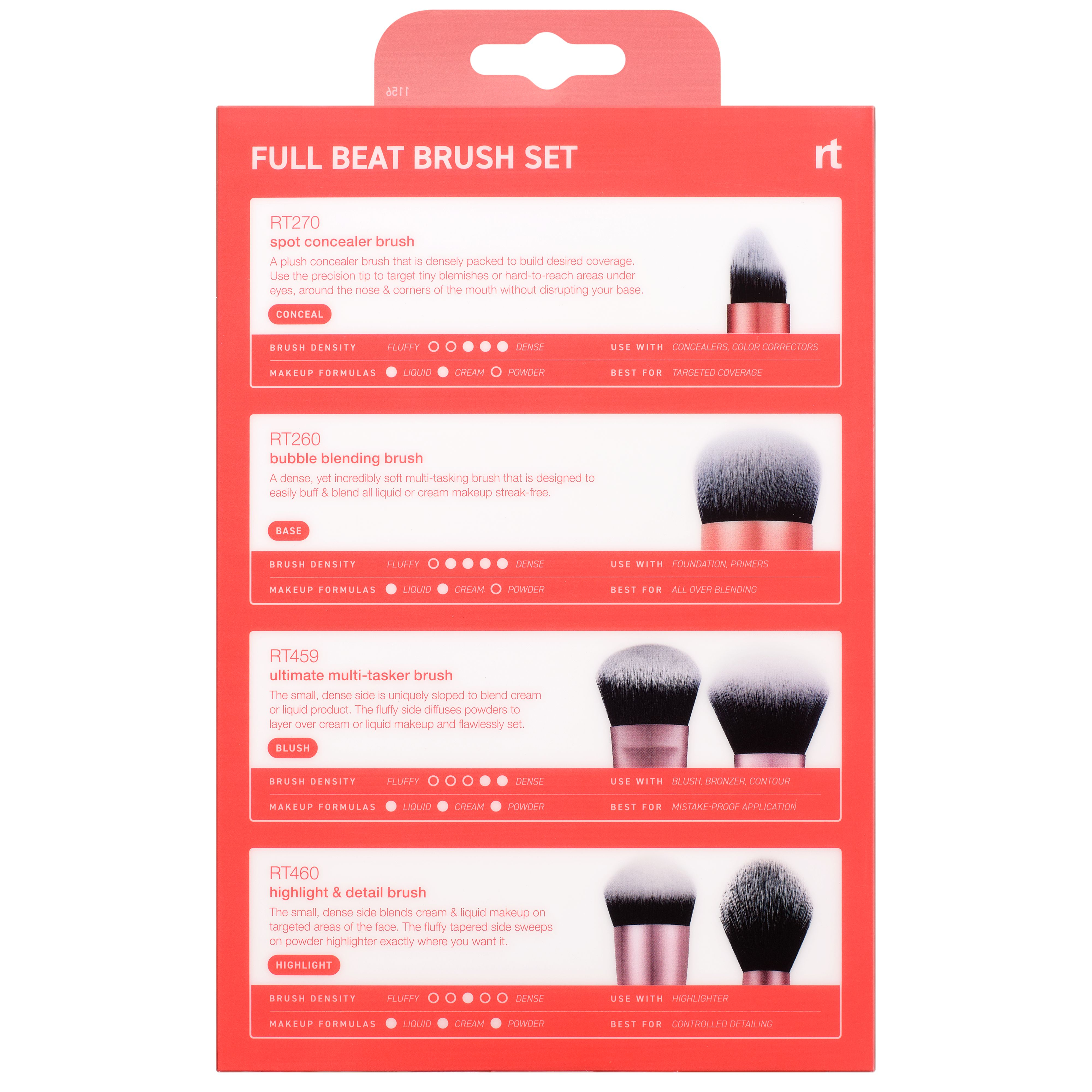 Full Beat Brush Set de 4 Brochas de Maquillaje · detalle 3