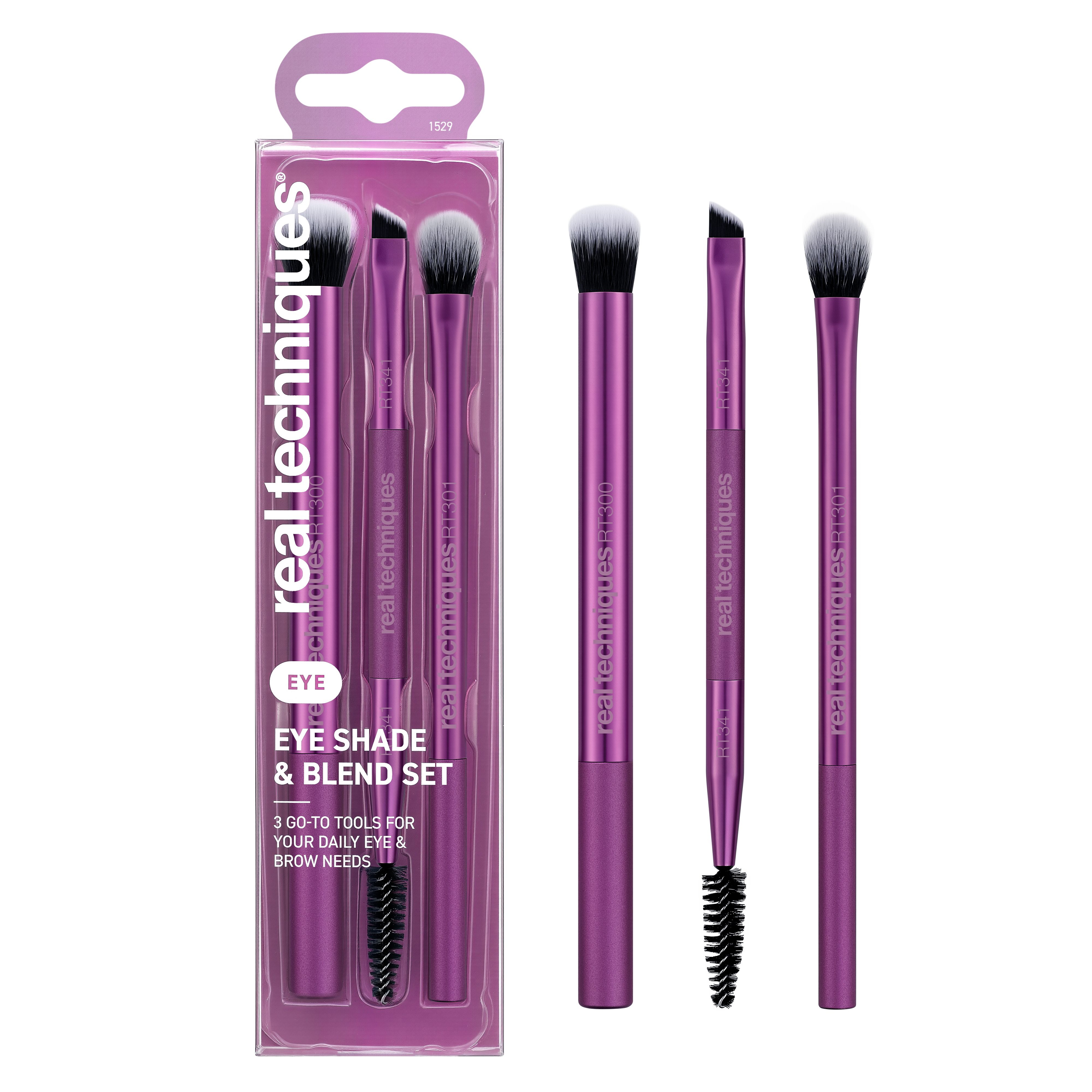 Real Techniques Set Eye Shade + Blend Brocha Sombras + Brocha Para Mezclar