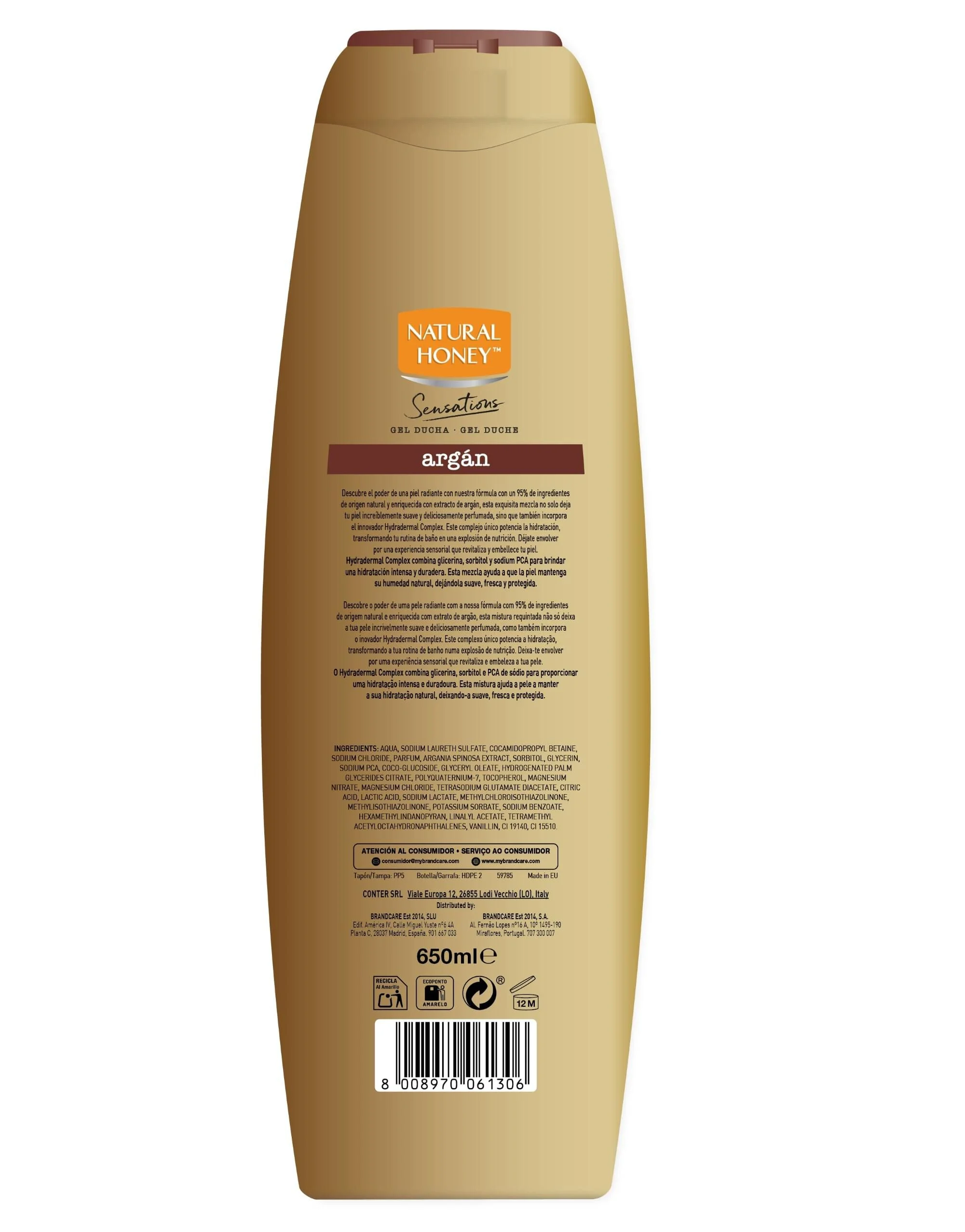 Sensations Gel de Ducha Argán · detalle 1